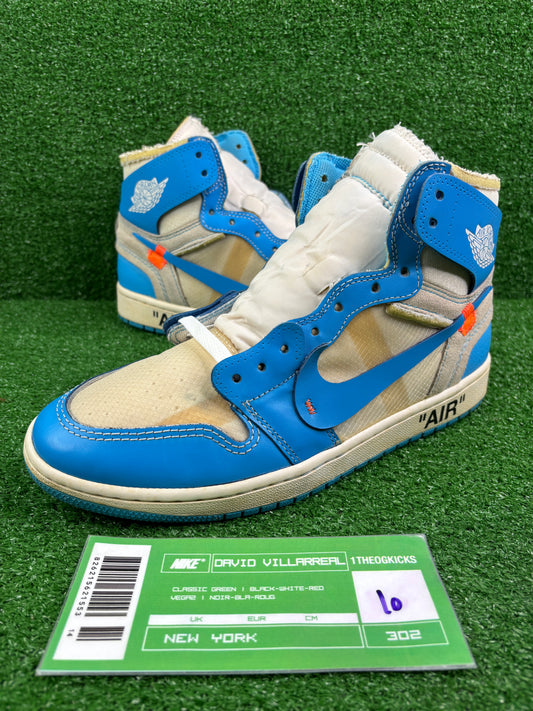 Jordan 1 OFF WHITE UNC - size 10