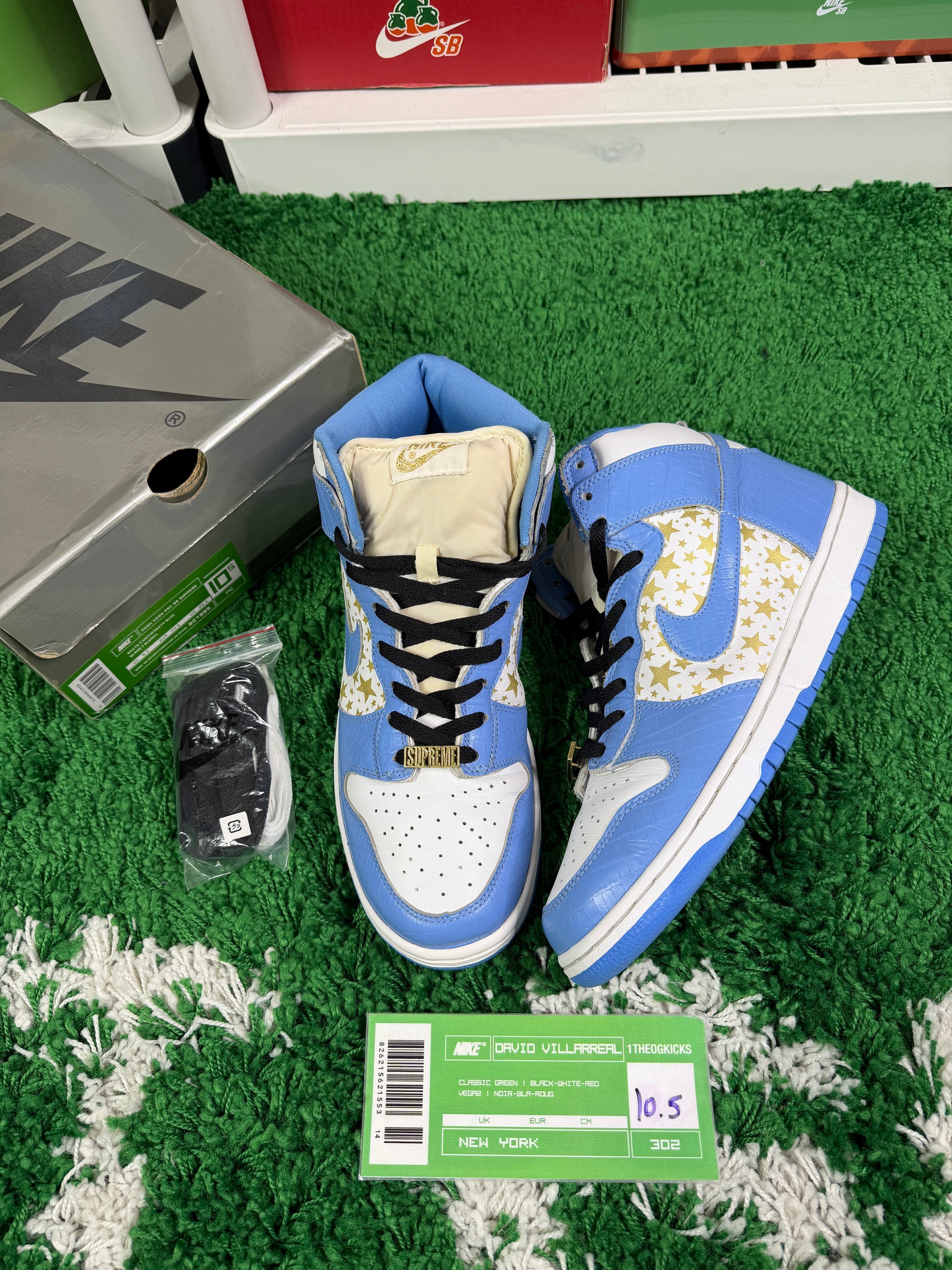 Nike Sb Blue Supreme High - Size 10.5