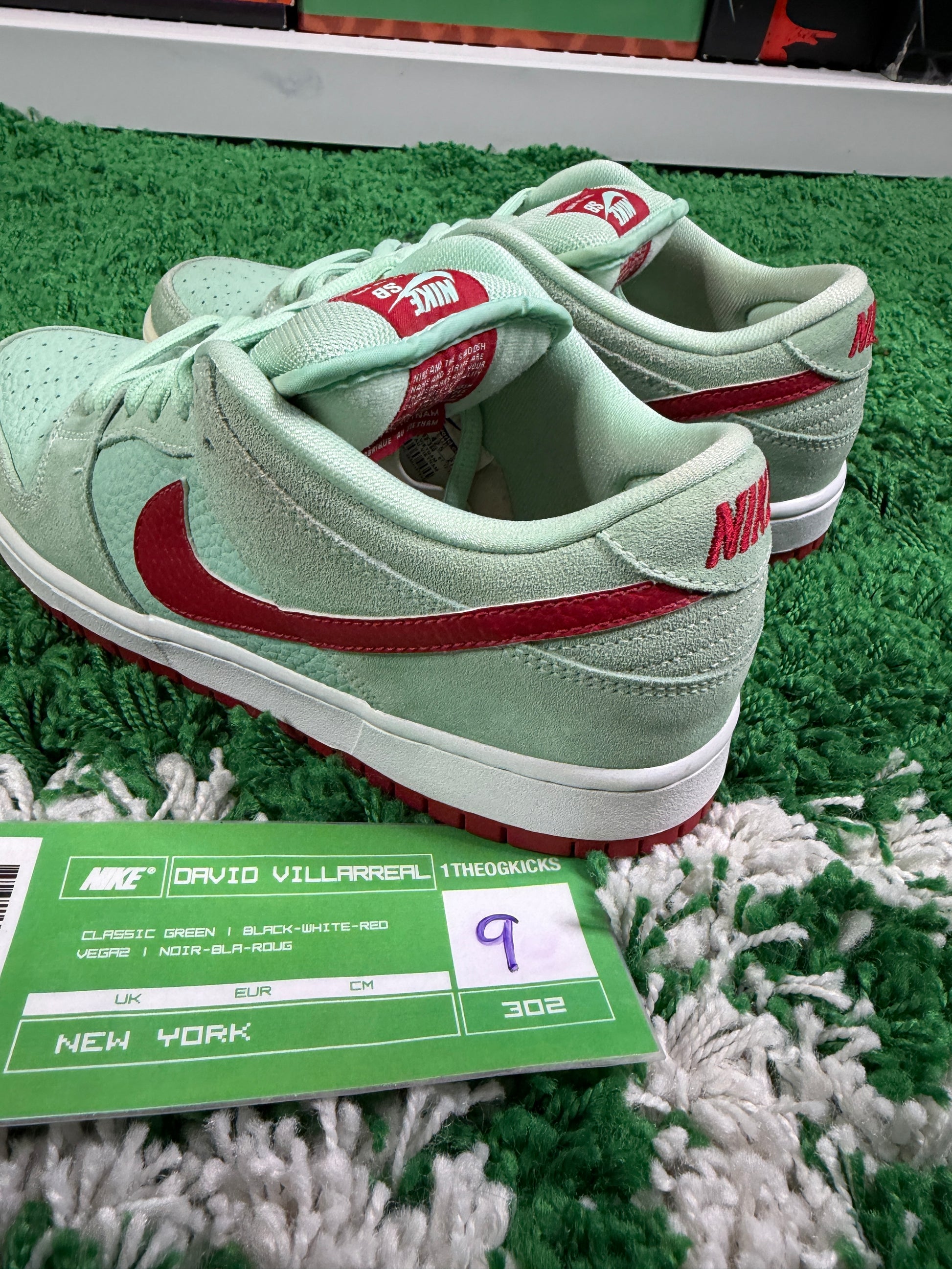 Nike Sb Green Mint Red - Size 9