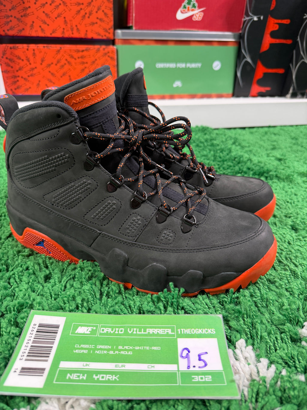 Jordan 9 Gators PE Sample - Size 9.5
