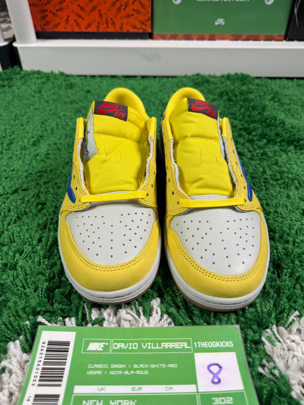 Jordan 1 Canary - Size 8
