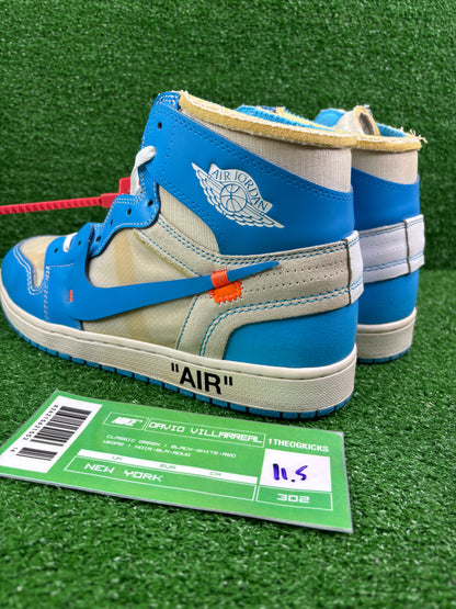 Jordan 1 OFF WHITE UNC - size 11.5