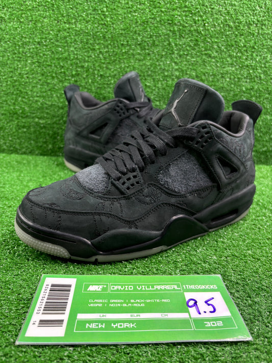 Jordan 4 Kaws Black - Size 9.5