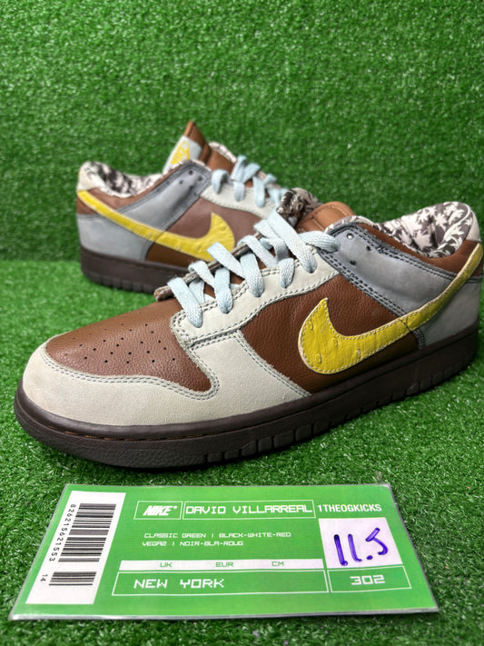 Nike Dunk Low Premium Brown Blue - size 11.5