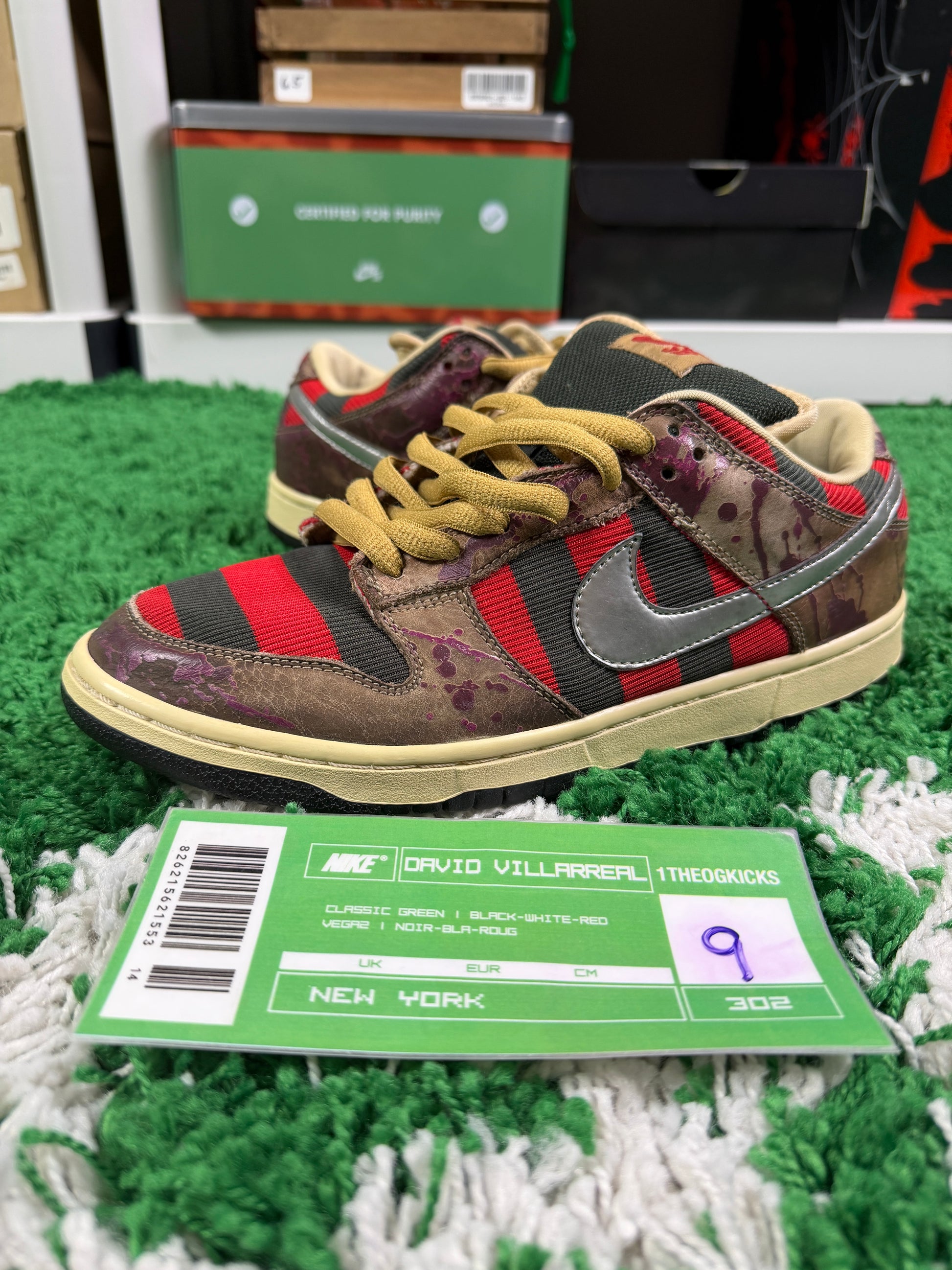 Nike Sb Freddy Krueger's - Size 9