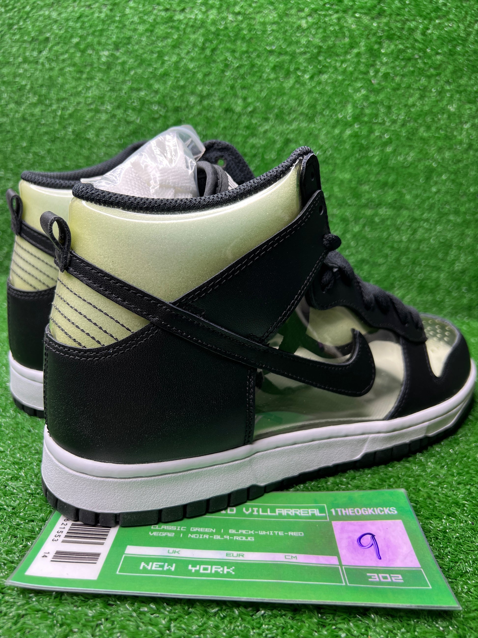 Nike Dunk High CDG Comme Des Garcons Clear - Size 9