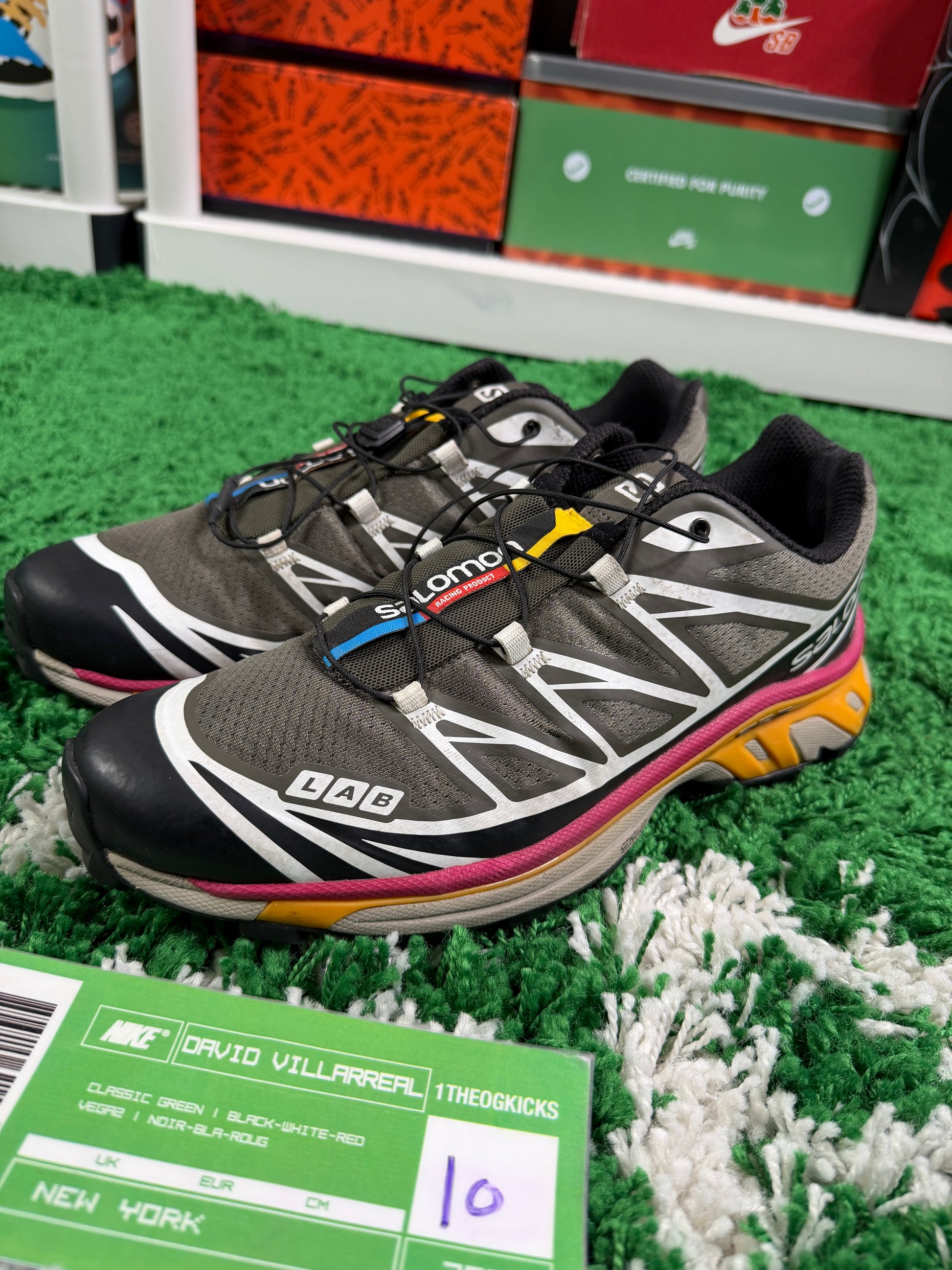 Salomon XT-6 RECUT Beluga Russet Orange - Size 10