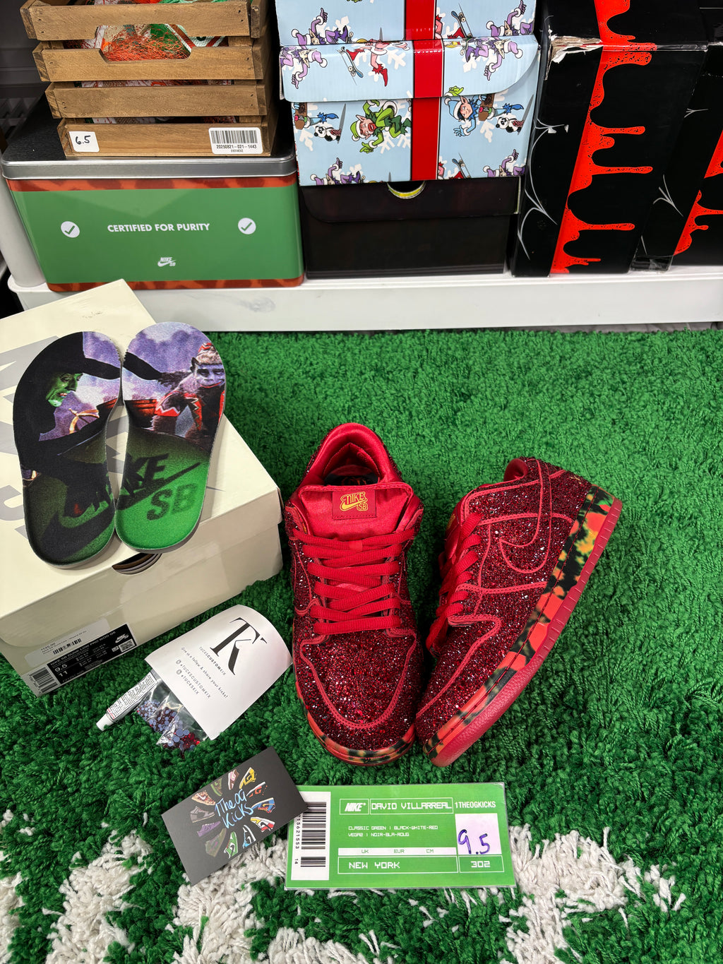 Nike Sb Wizard of Oz Dorthy Custom - Size 9.5