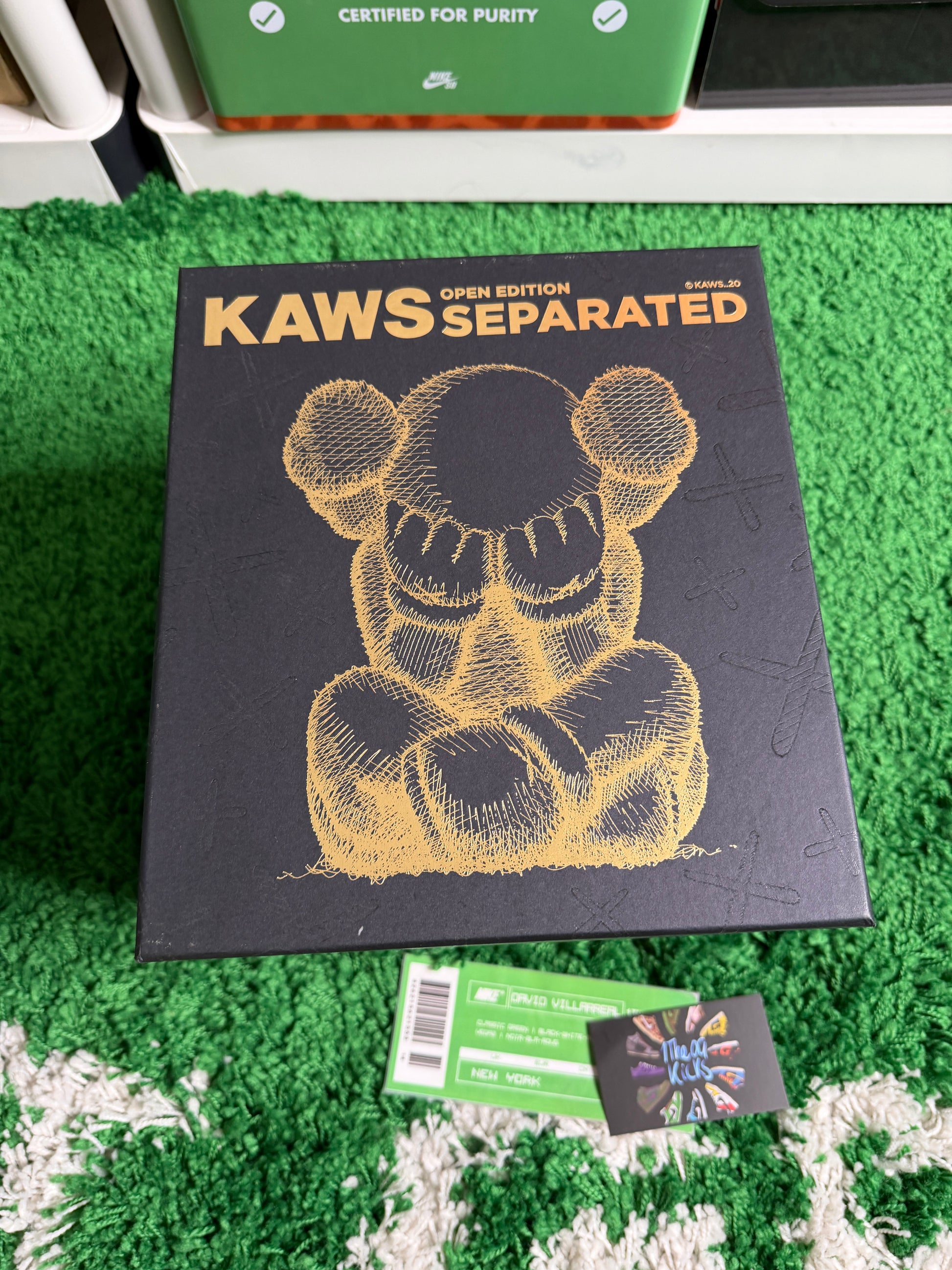 KAWS Separated Vinyl Figure Black