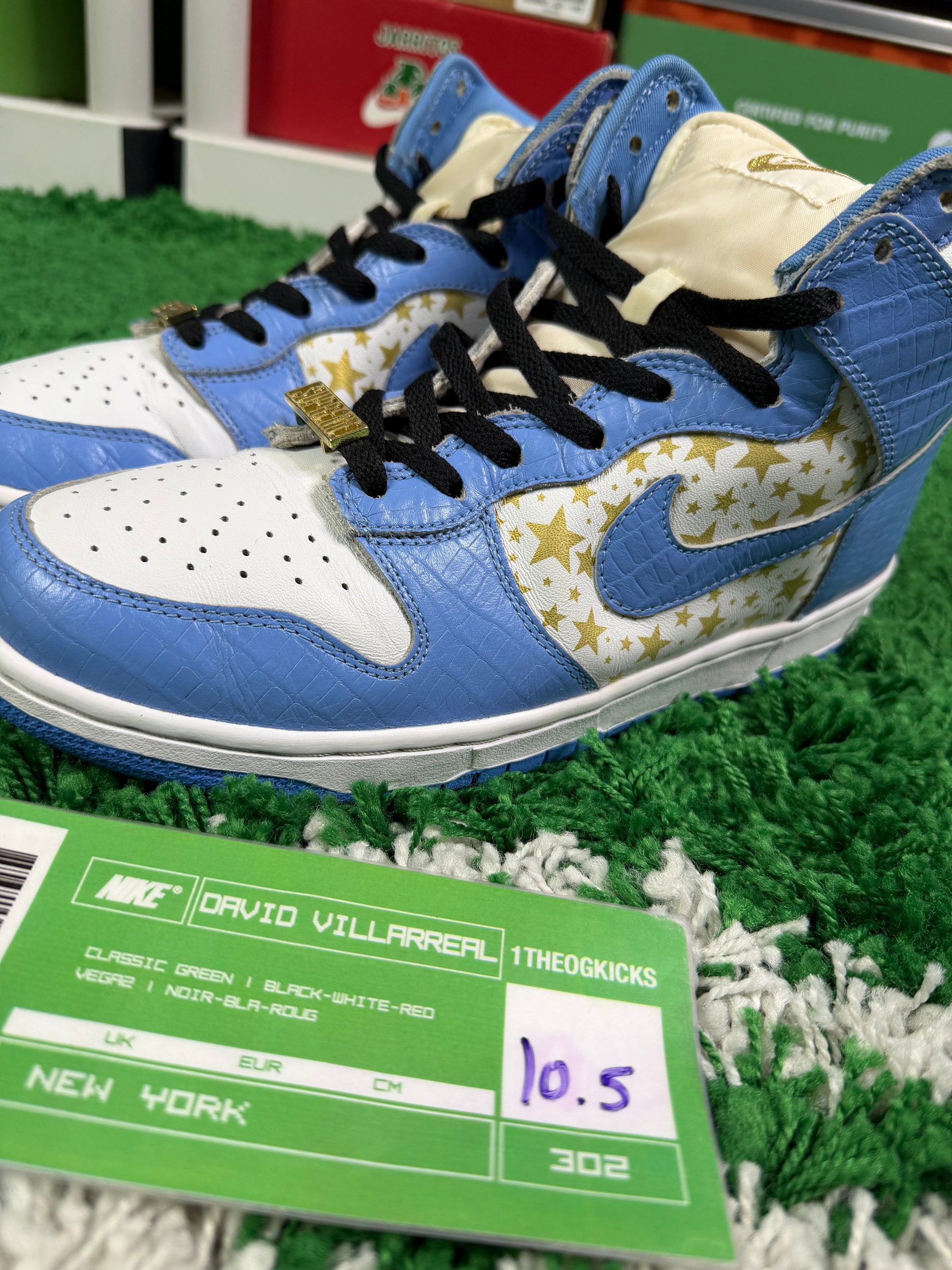 Nike Sb Blue Supreme High - Size 10.5