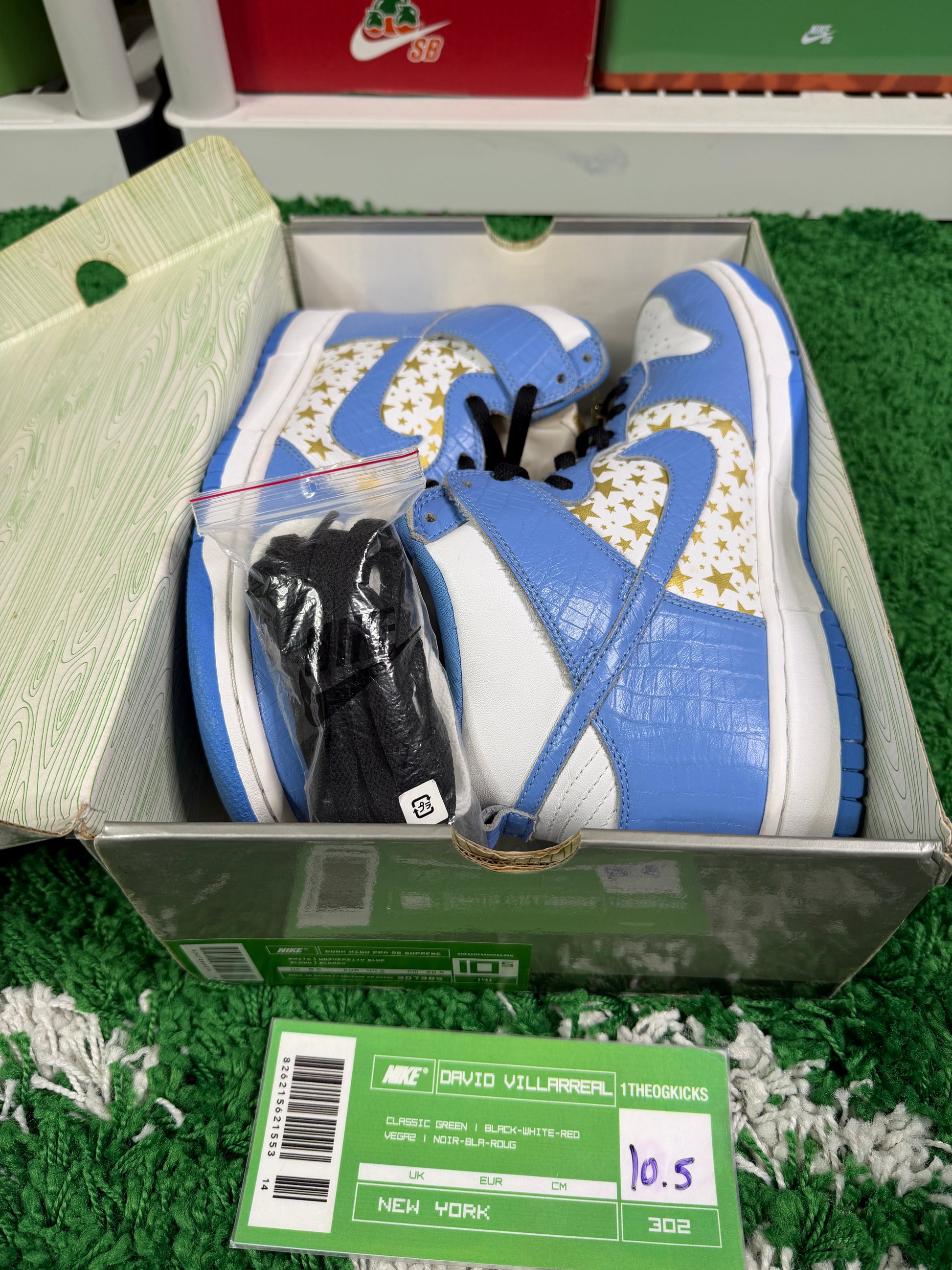 Nike Sb Blue Supreme High - Size 10.5