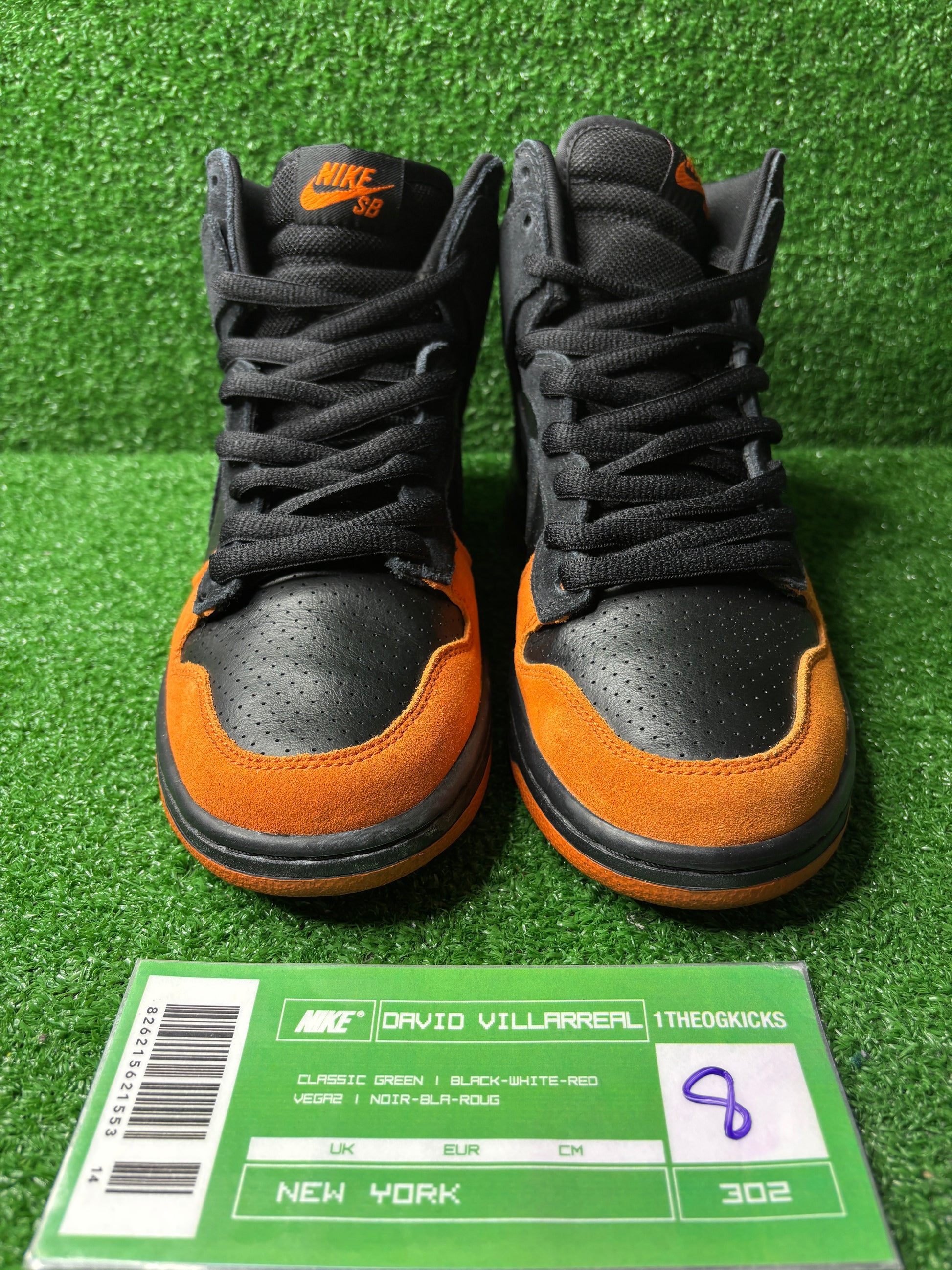 Nike Sb Black Solar Orange - Size 8