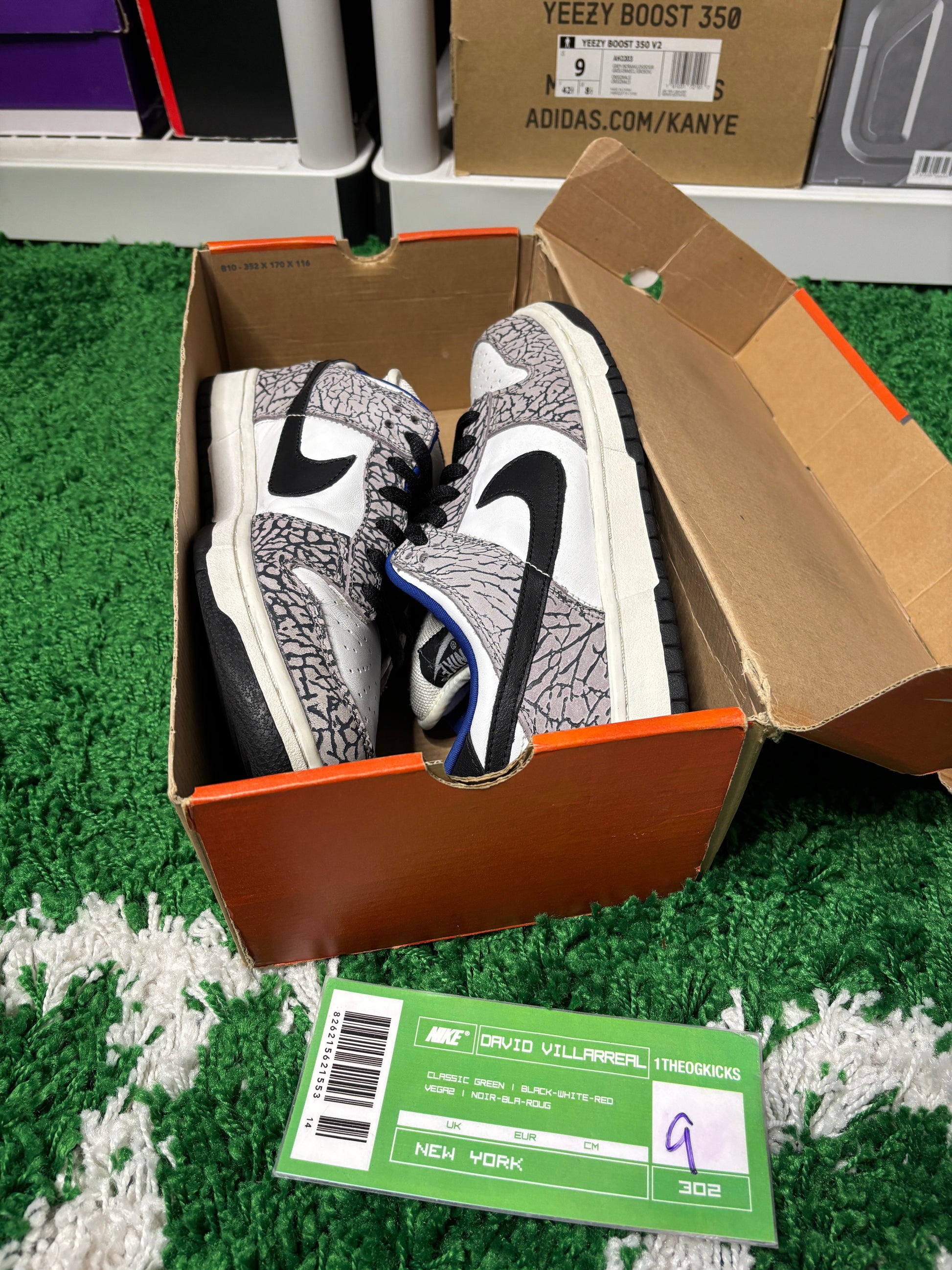 Nike Sb White Supreme Low - Size 9