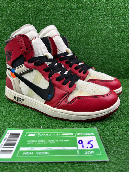 Jordan 1 OFF WHITE Chicago- size 9.5