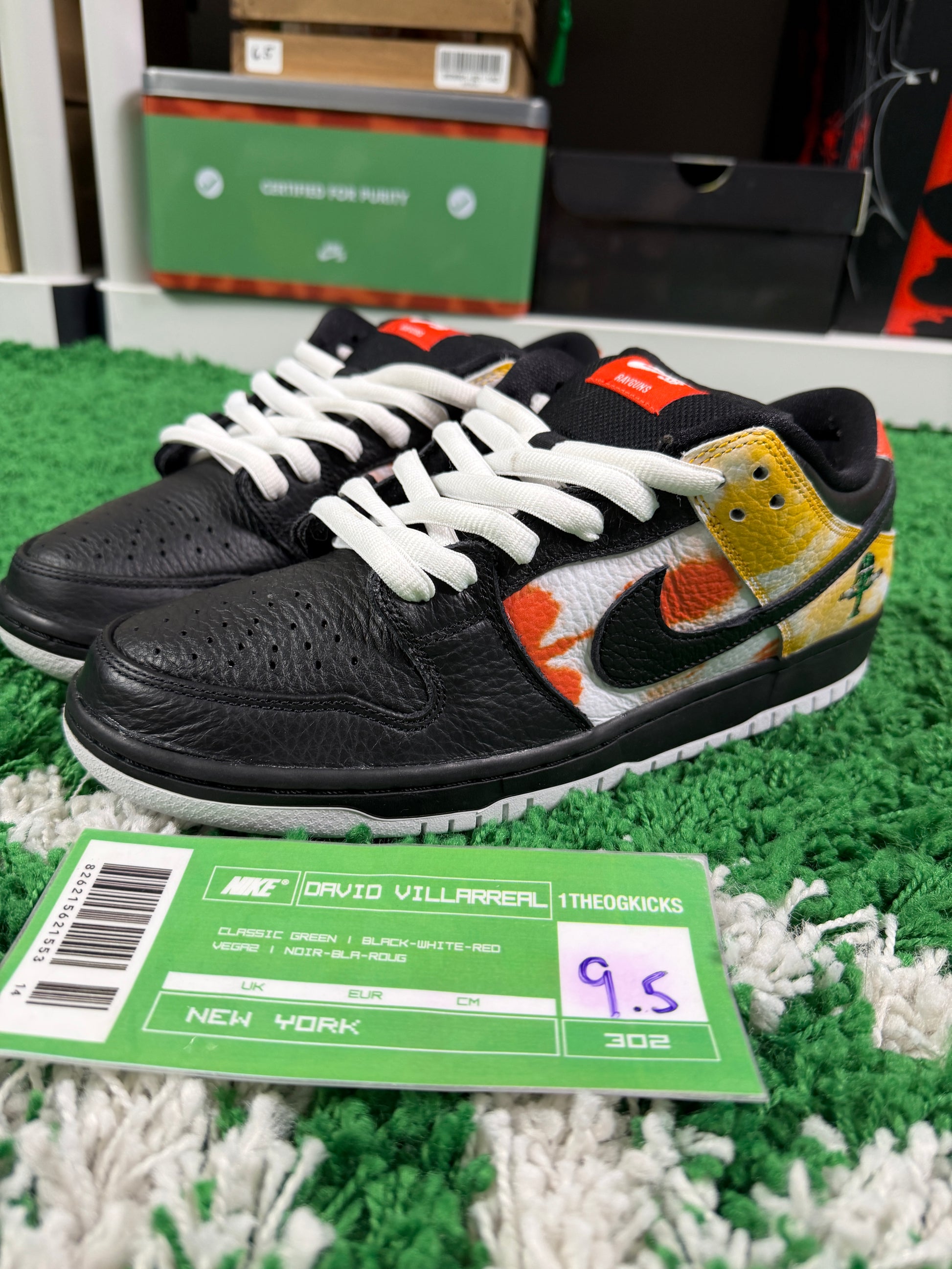 Nike Sb Tie Dye Ray Guns Black - Size 9.5