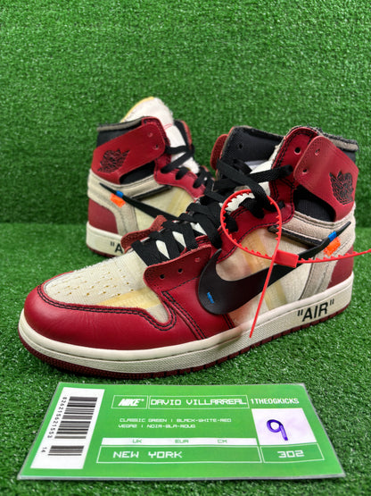 Jordan 1 OFF WHITE Chicago- size 9