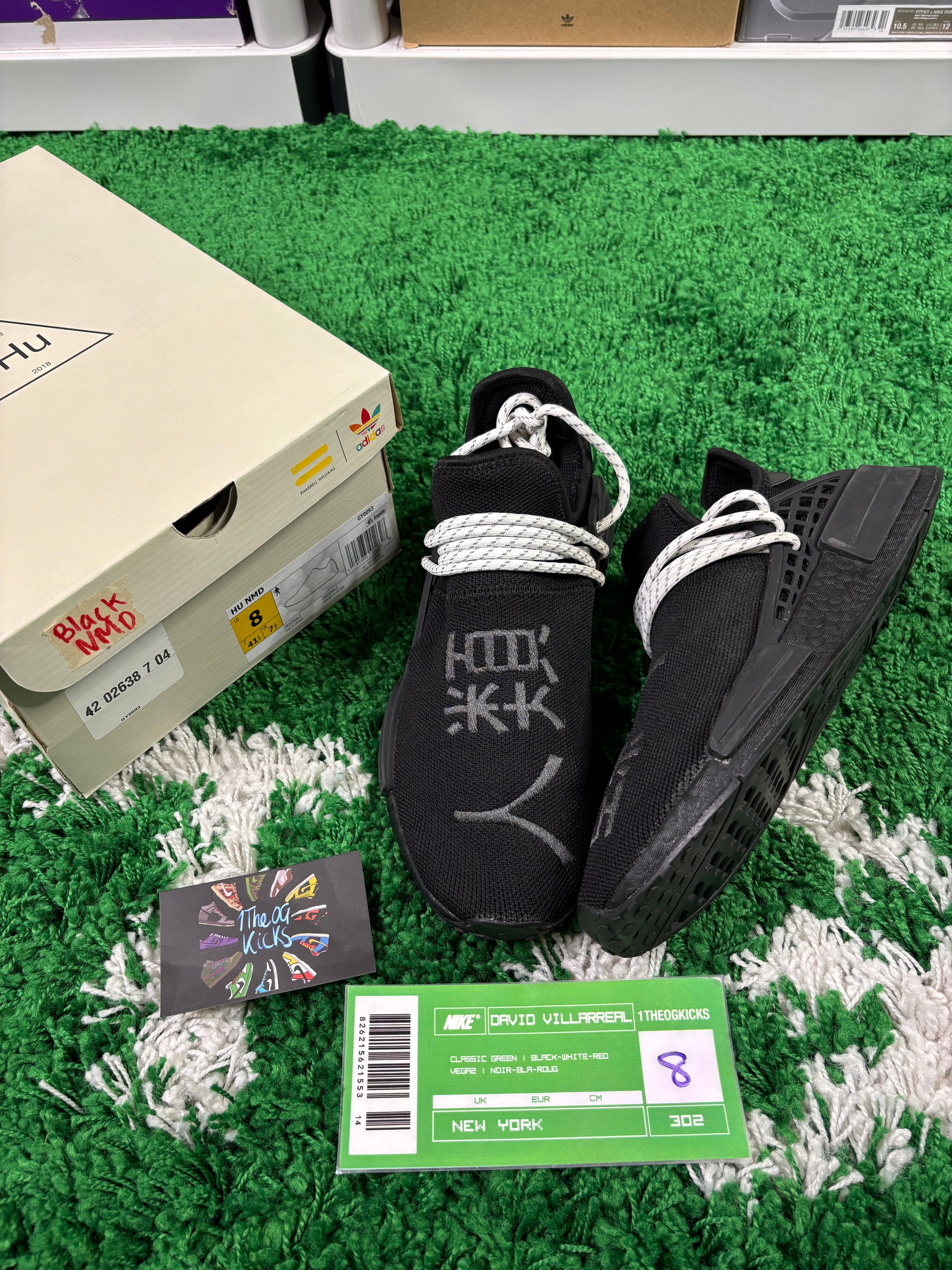 Addidas Pharrell x NMD Human Race 'Black' - Size 8