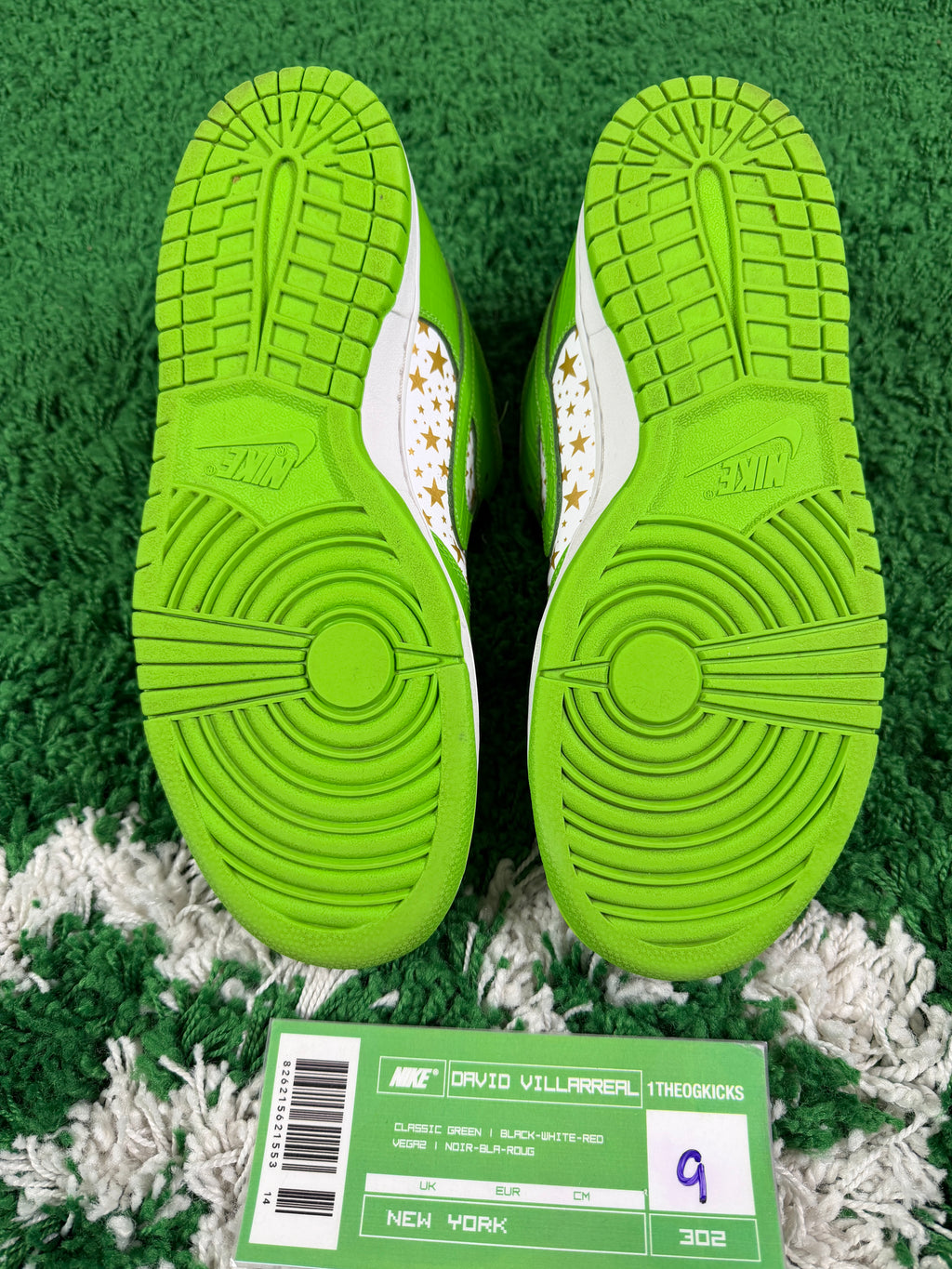 Nike Sb Supreme Mean Green's - Size 9