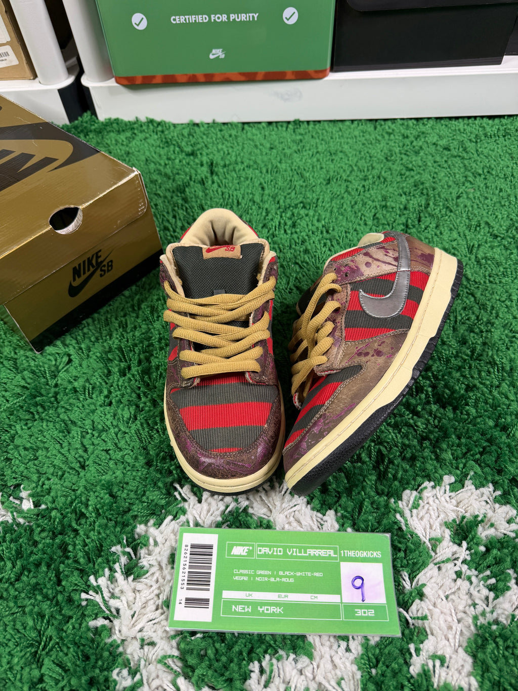 Nike Sb Freddy Krueger's - Size 9
