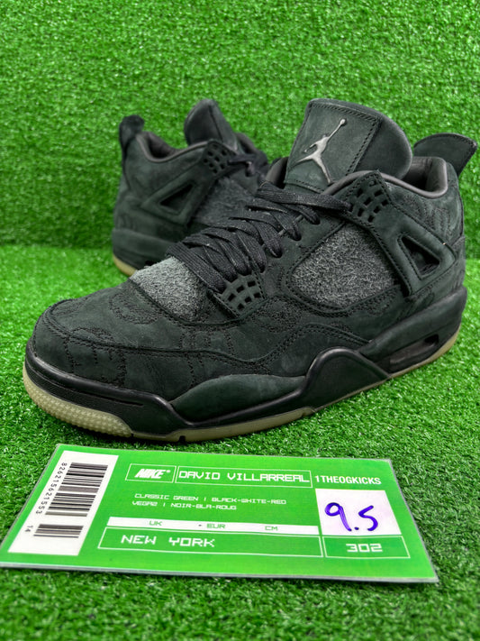 Jordan 4 Kaws Black - Size 9.5