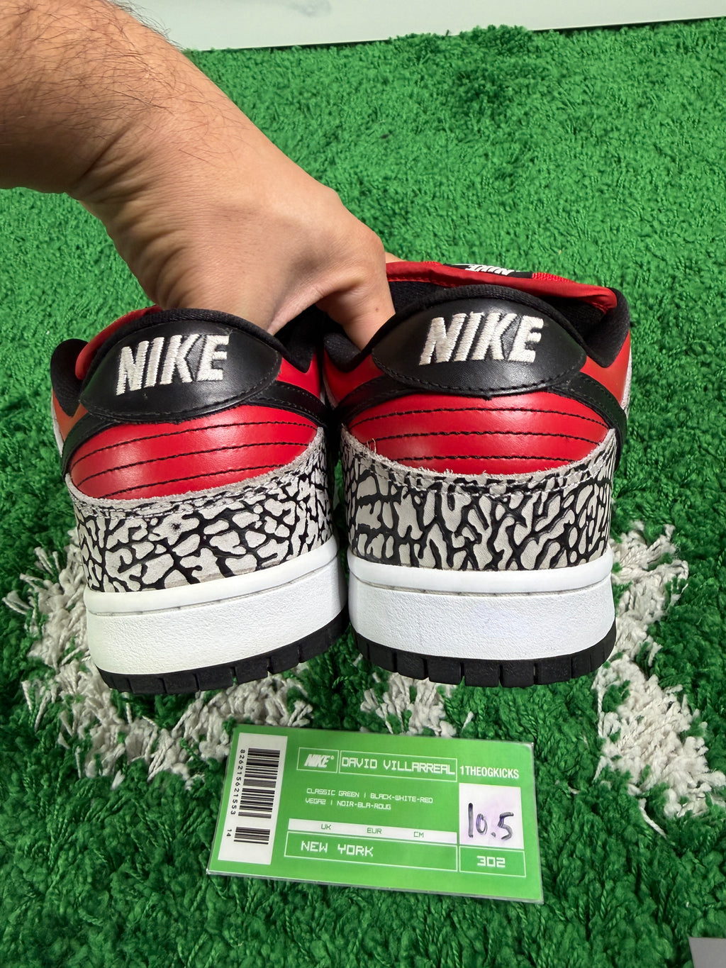 Nike Sb Red Supreme Lows - Size 10.5