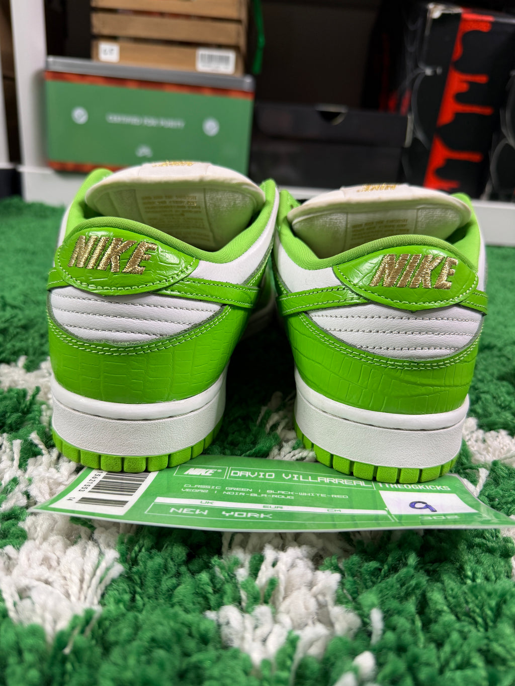 Nike Sb Supreme Mean Green's - Size 9