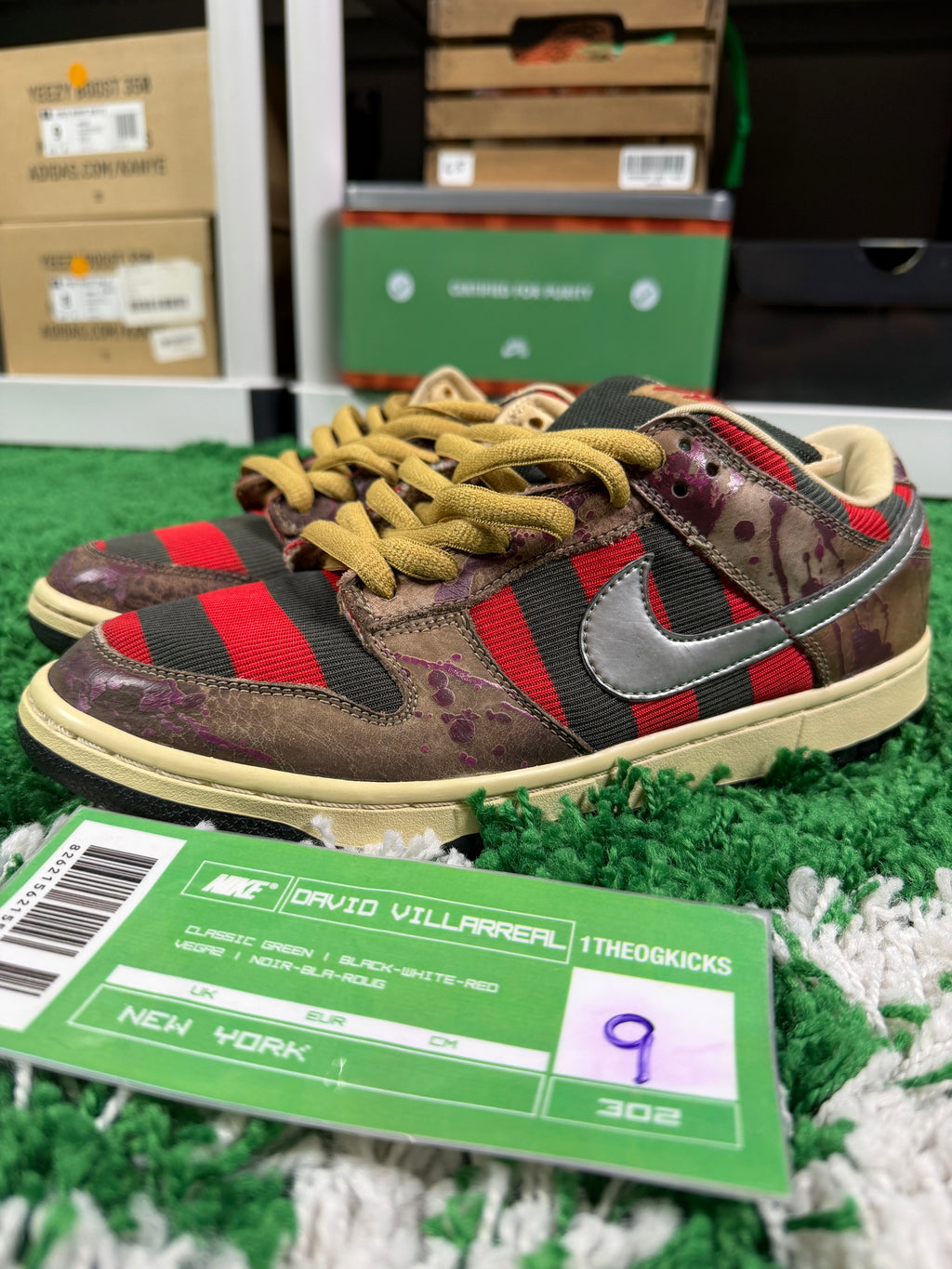 Nike Sb Freddy Krueger's - Size 9