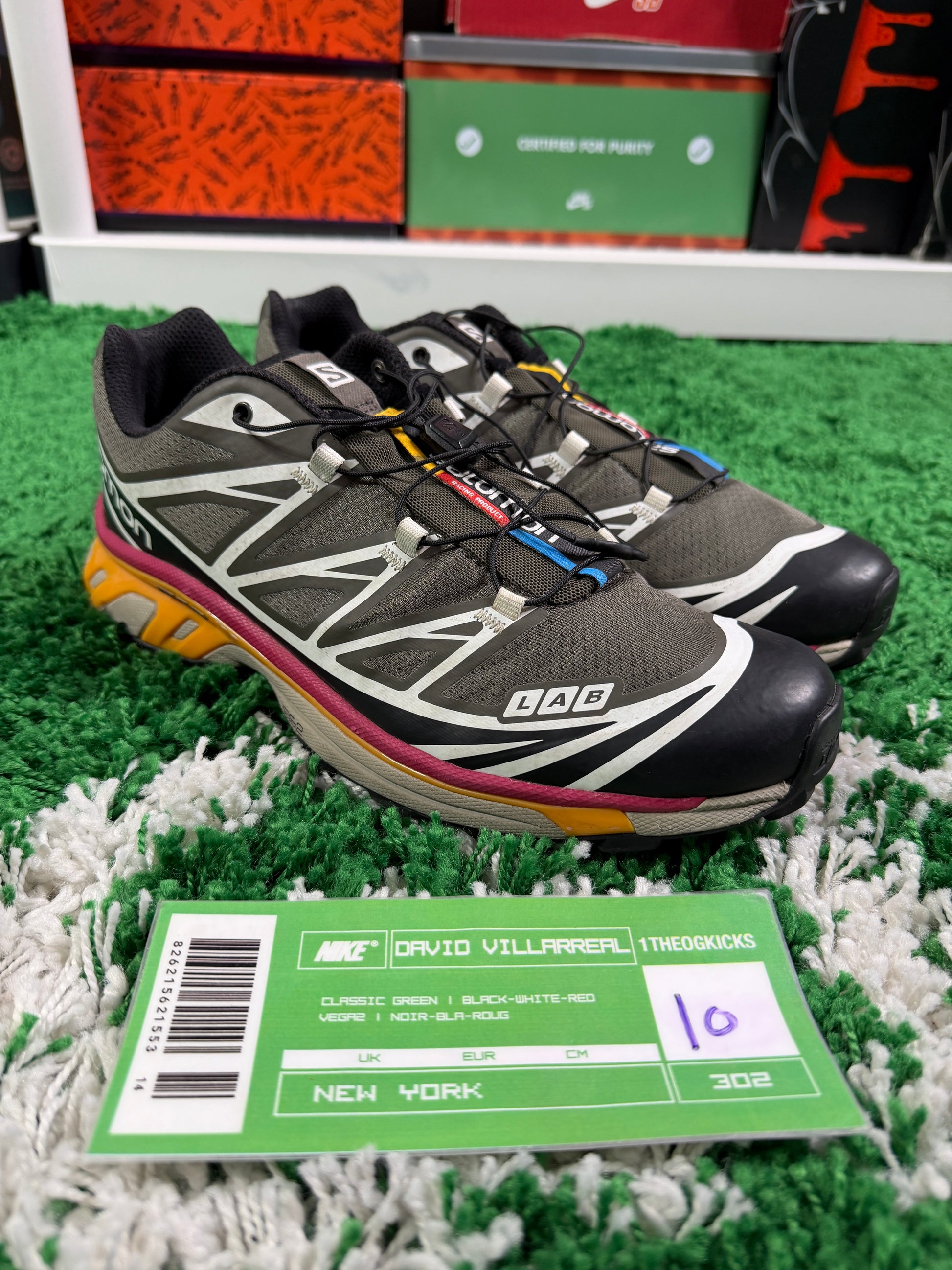 Salomon XT-6 RECUT Beluga Russet Orange - Size 10