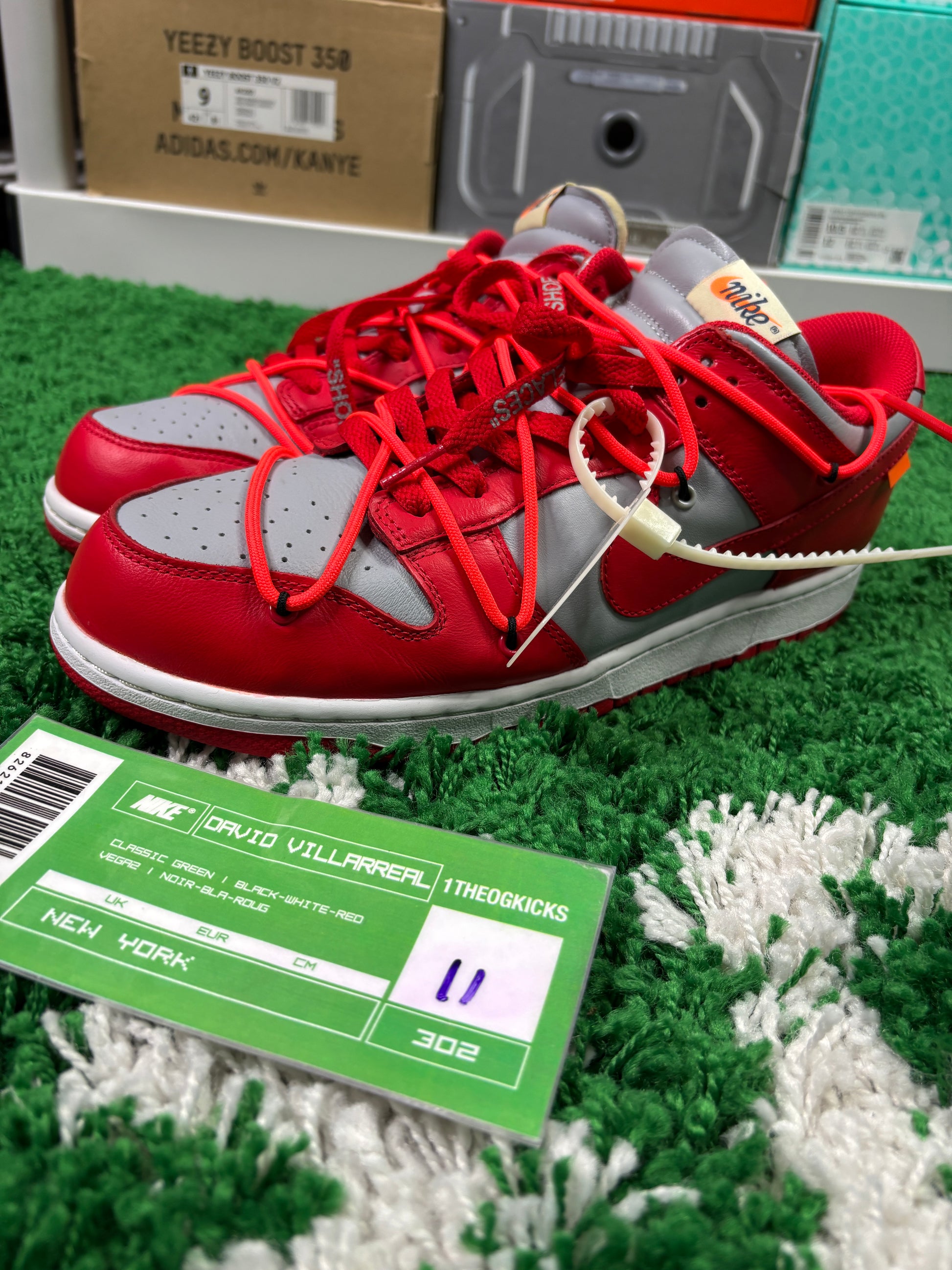 Nike Dunk Off-White University Red - Size 11