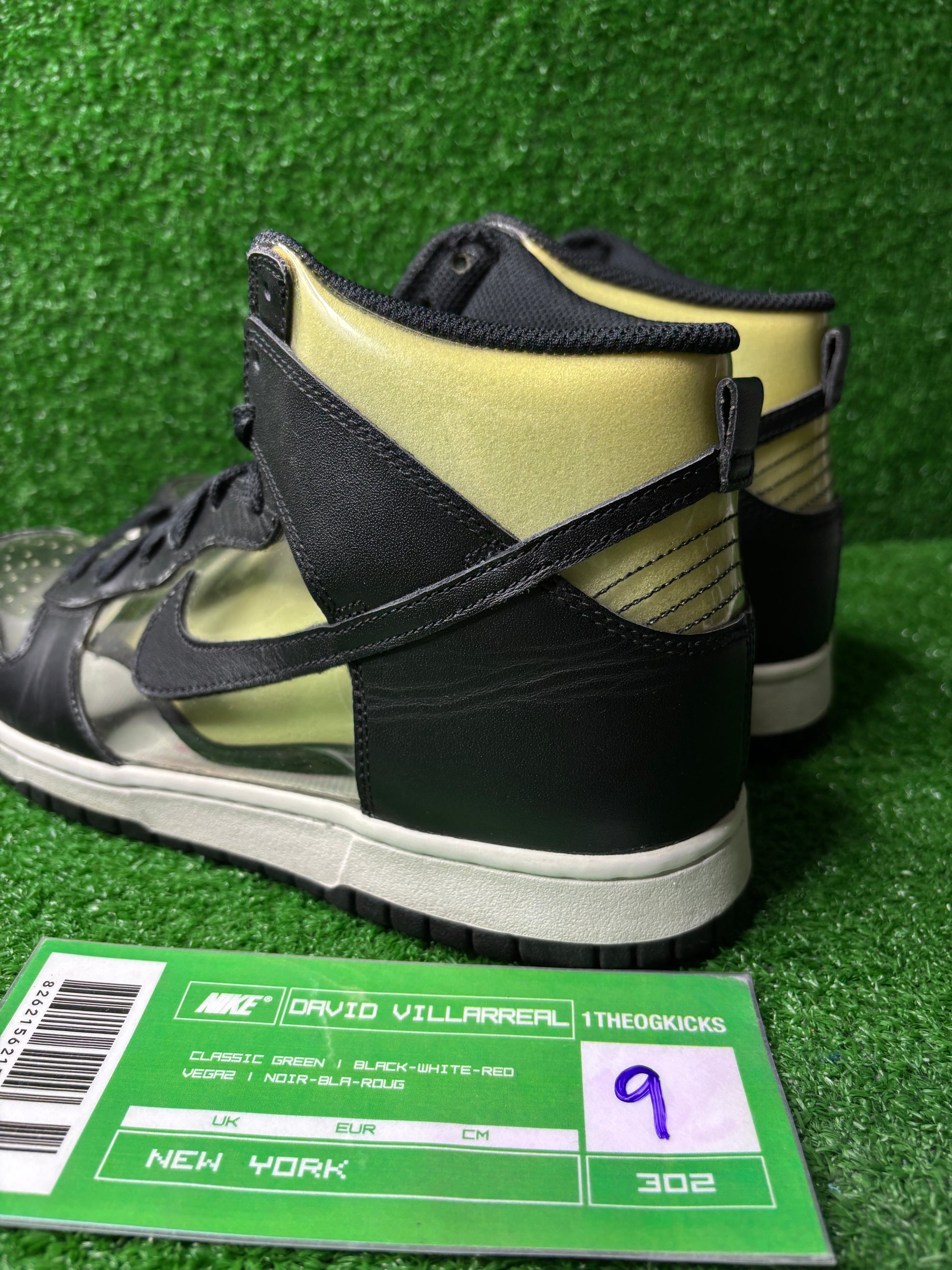 Nike Dunk High CDG Comme Des Garcons Clear - Size 9 (used)