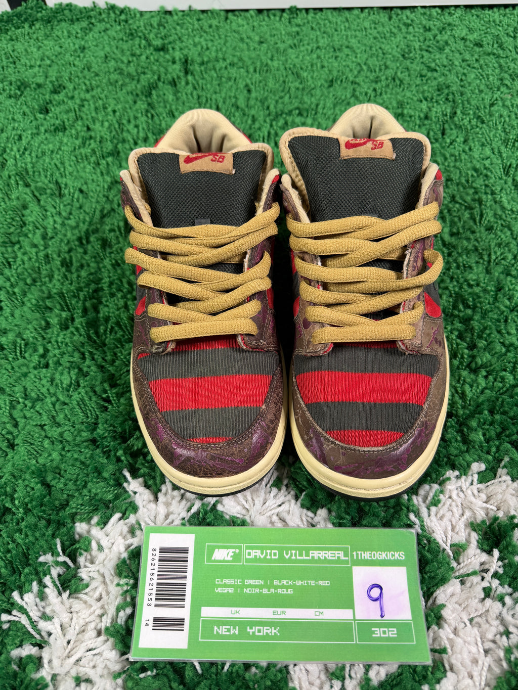 Nike Sb Freddy Krueger's - Size 9