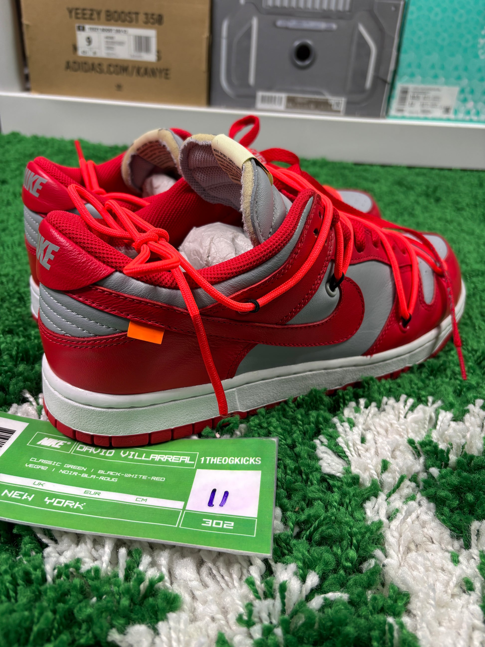 Nike Dunk Off-White University Red - Size 11
