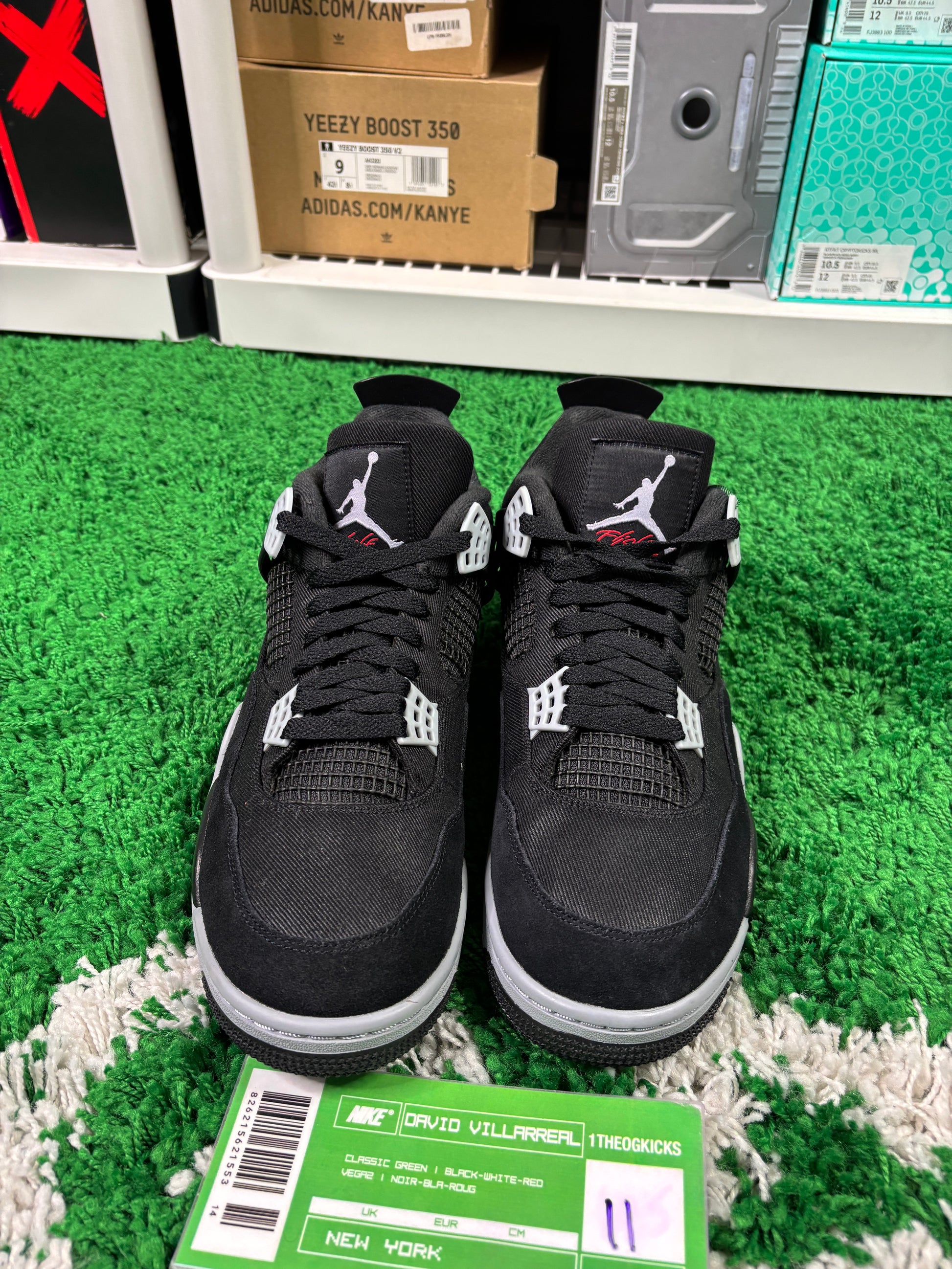 Jordan 4 Black Canvas SE - Size 11