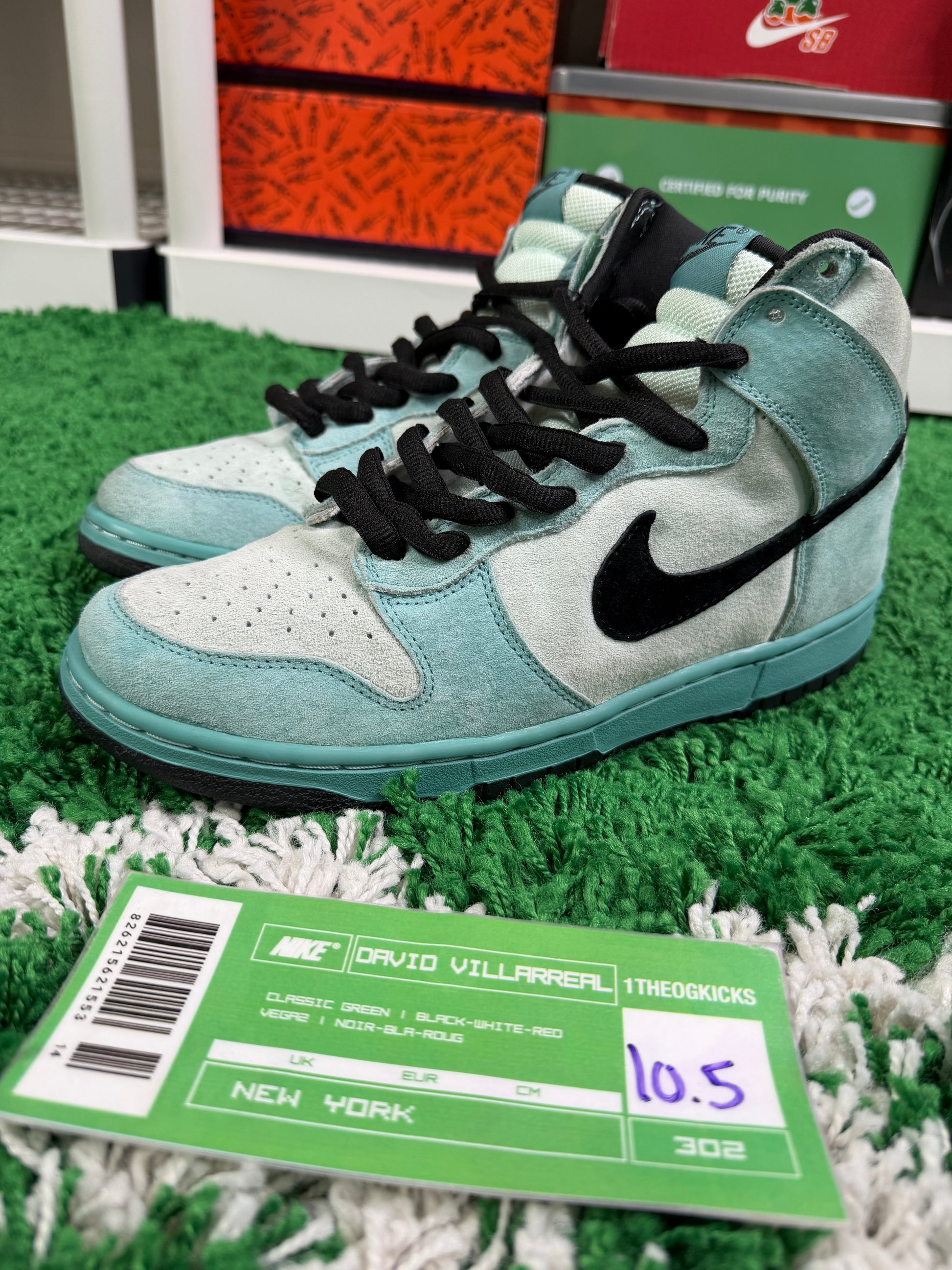 Nike Sb Sea Crystal Highs - Size 10