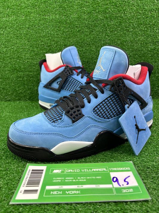 Jordan 4 Retro Travis Scott Cactus Jack - Size 9.5