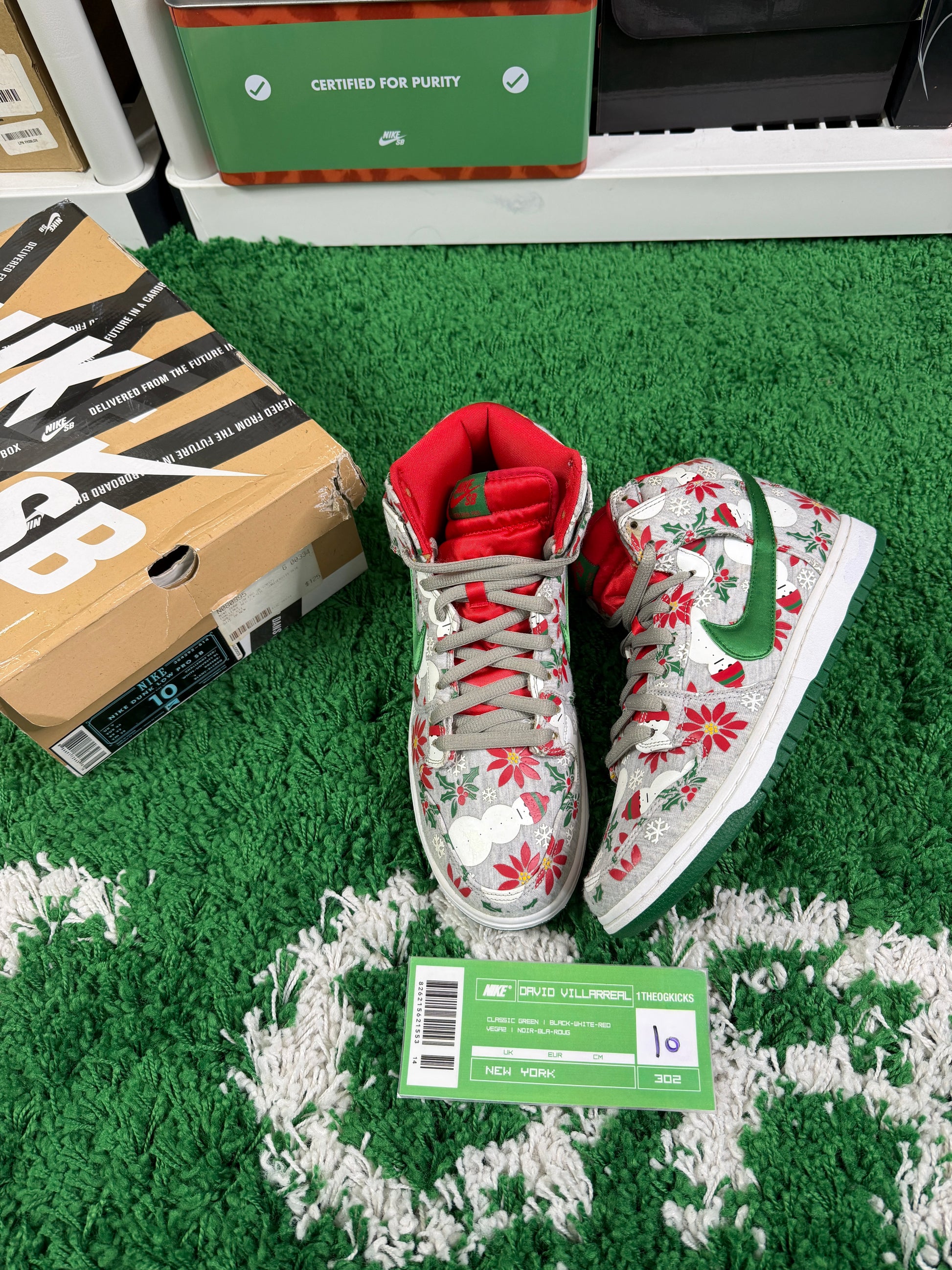 Nike Sb Ugly Sweaters Grey - Size 10