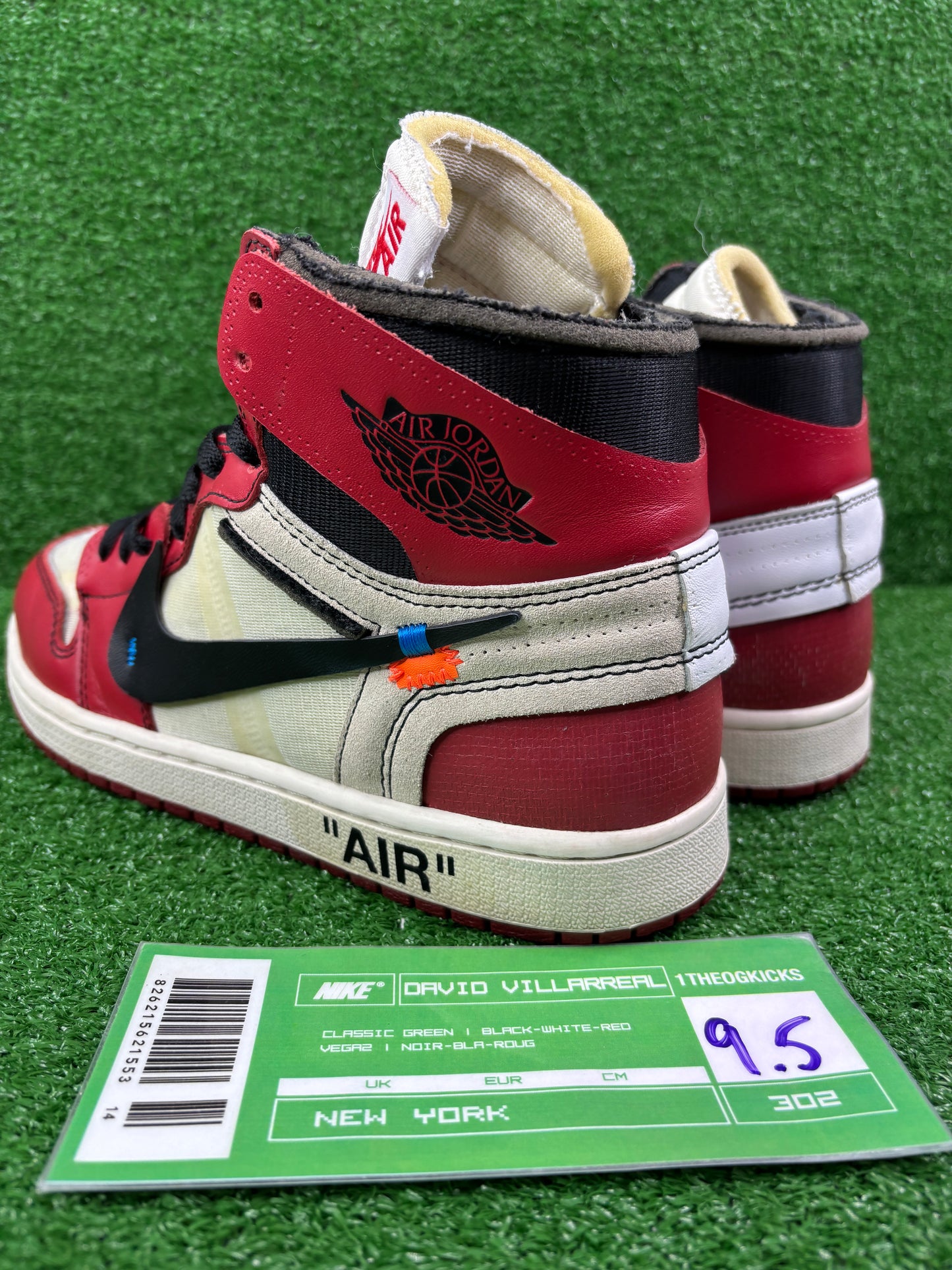 Jordan 1 OFF WHITE Chicago- size 9.5