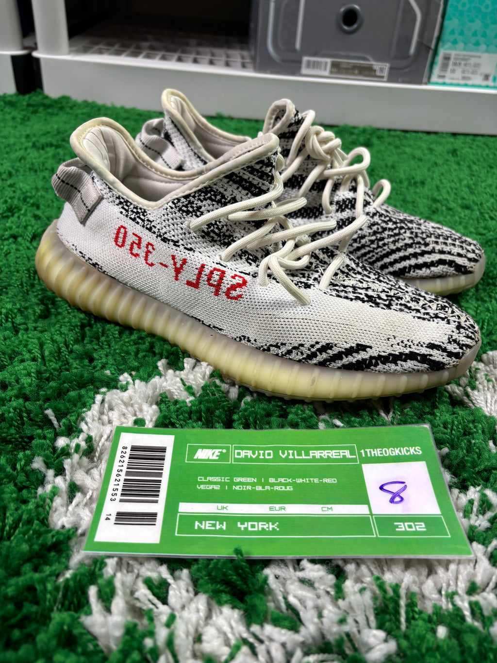 Yeezy Boost 350 Zebra - Size 8