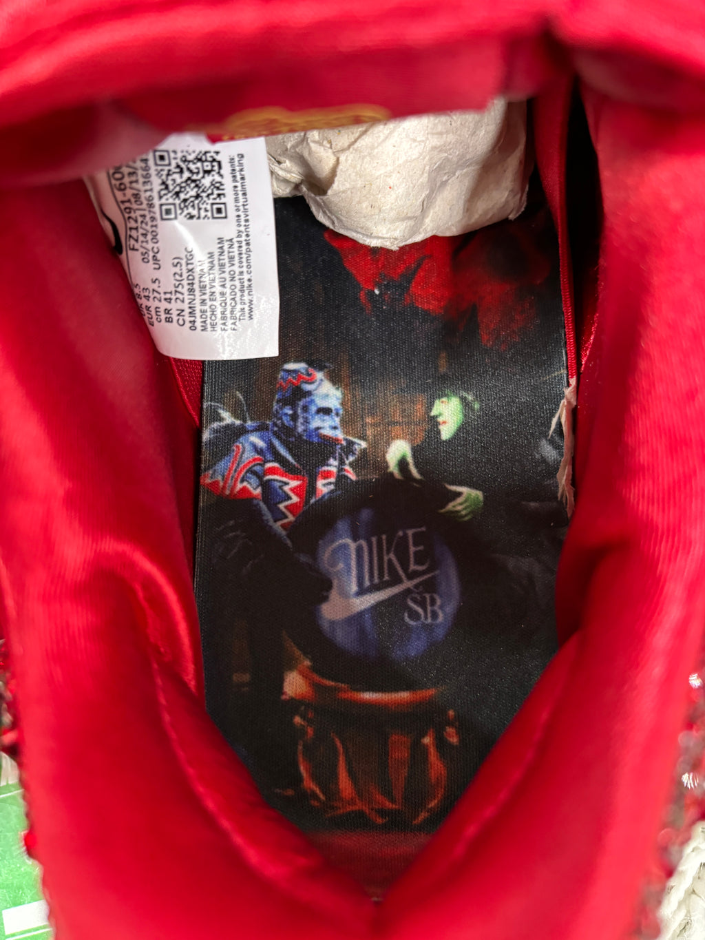 Nike Sb Wizard of Oz Dorthy Custom - Size 9.5