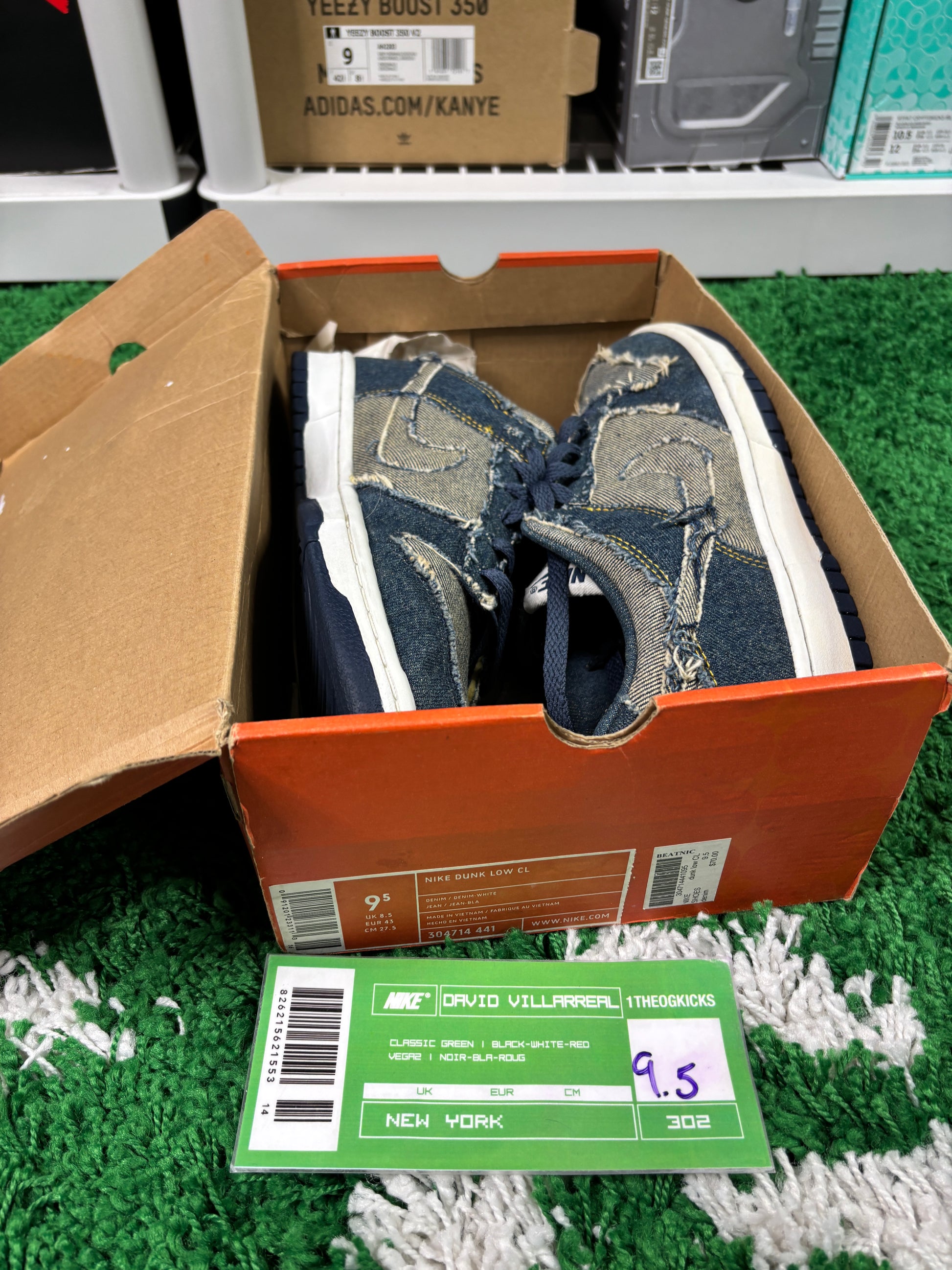Nike Dunk Low CL Denim - Size 9.5