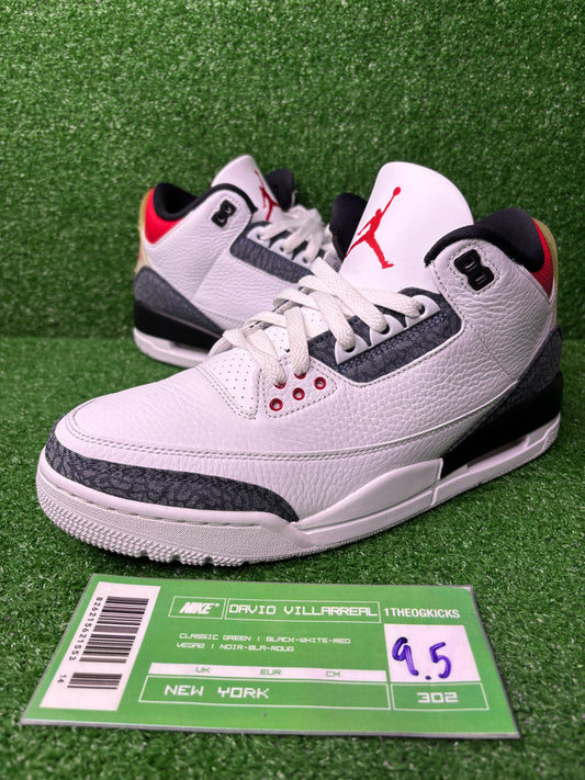 Air Jordan 3 Retro SE-T CO.JP Fire Red - Size 9.5