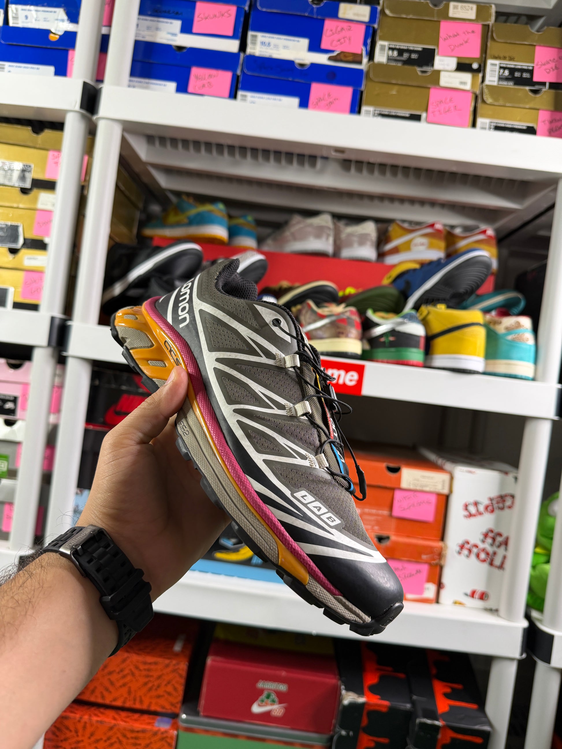 Salomon XT-6 RECUT Beluga Russet Orange - Size 10