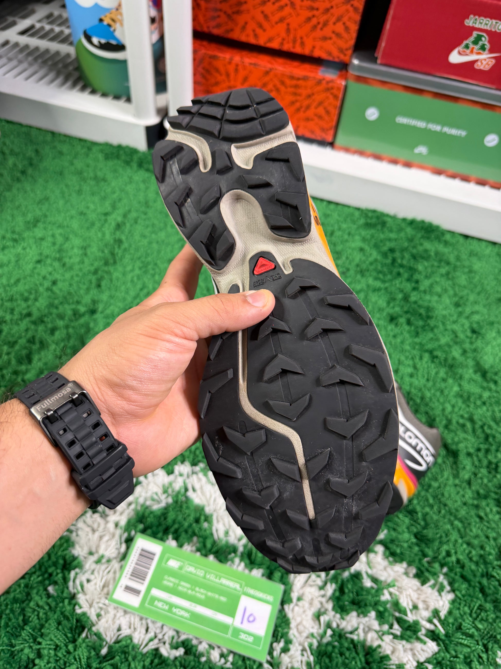 Salomon XT-6 RECUT Beluga Russet Orange - Size 10