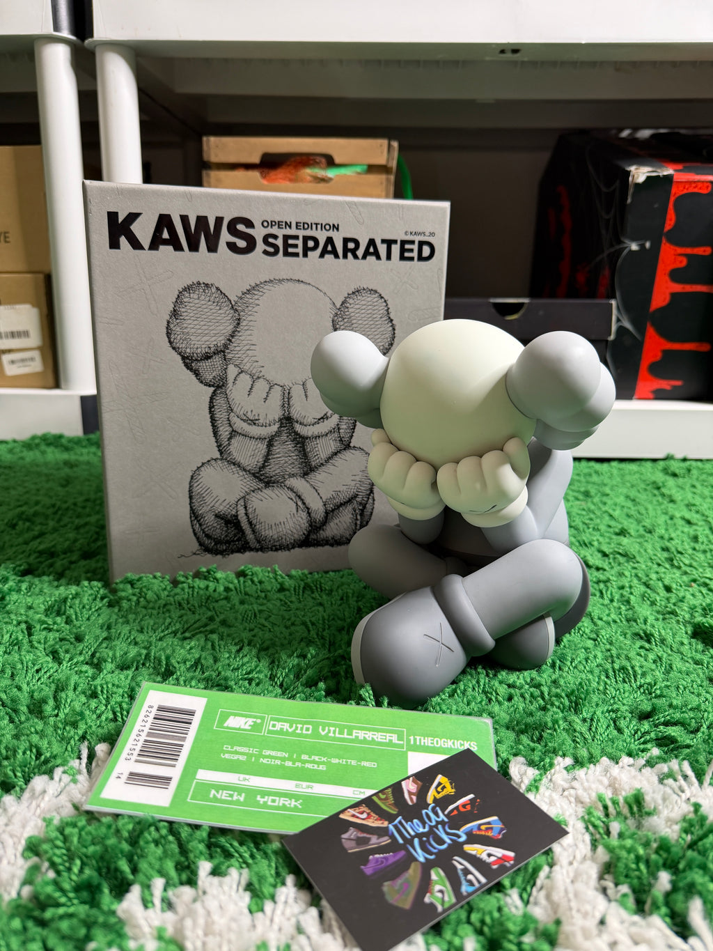 KAWS Separated Vinyl Figure Grey