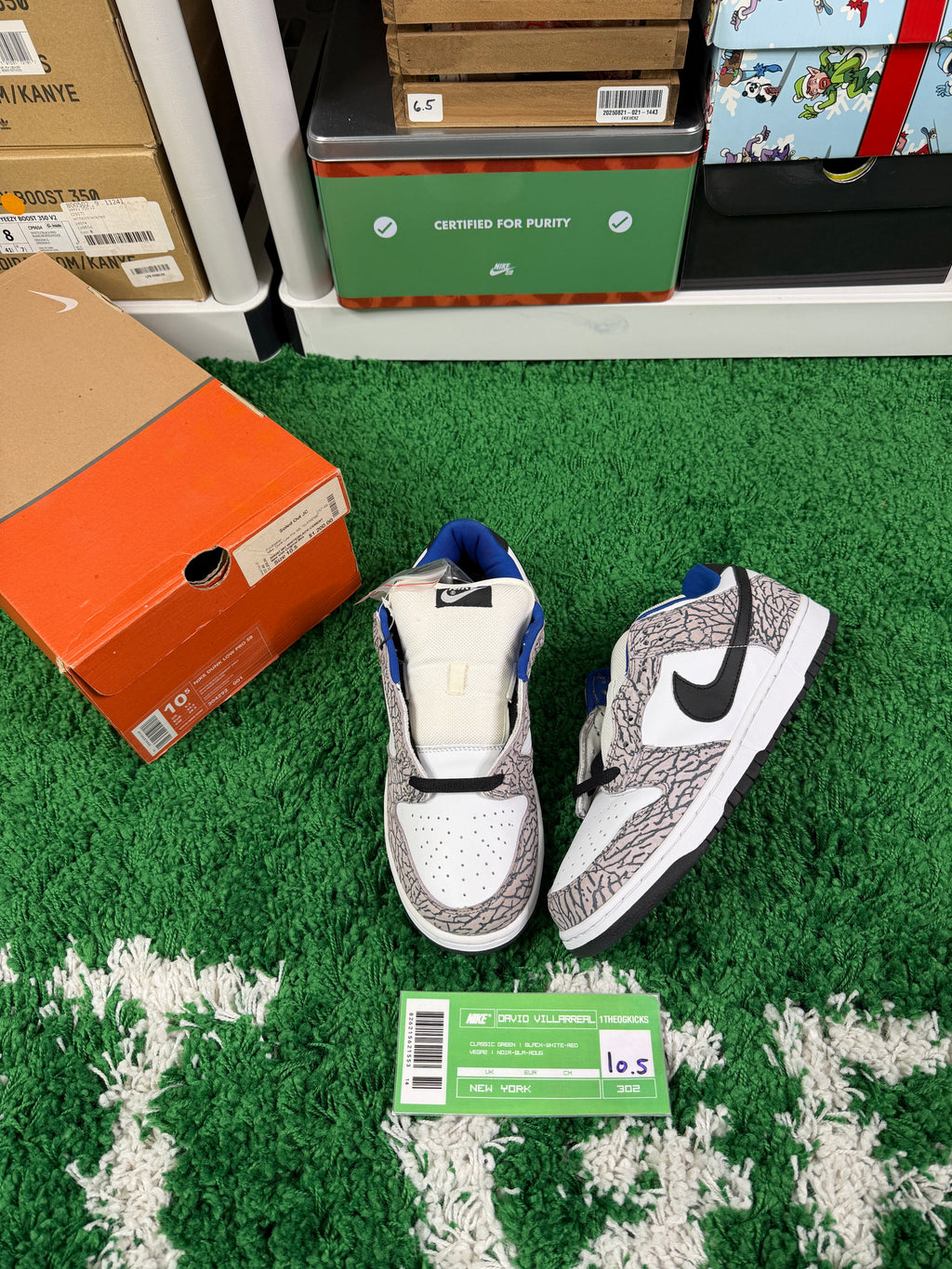 Nike Sb White Supreme Lows - Size 10.5