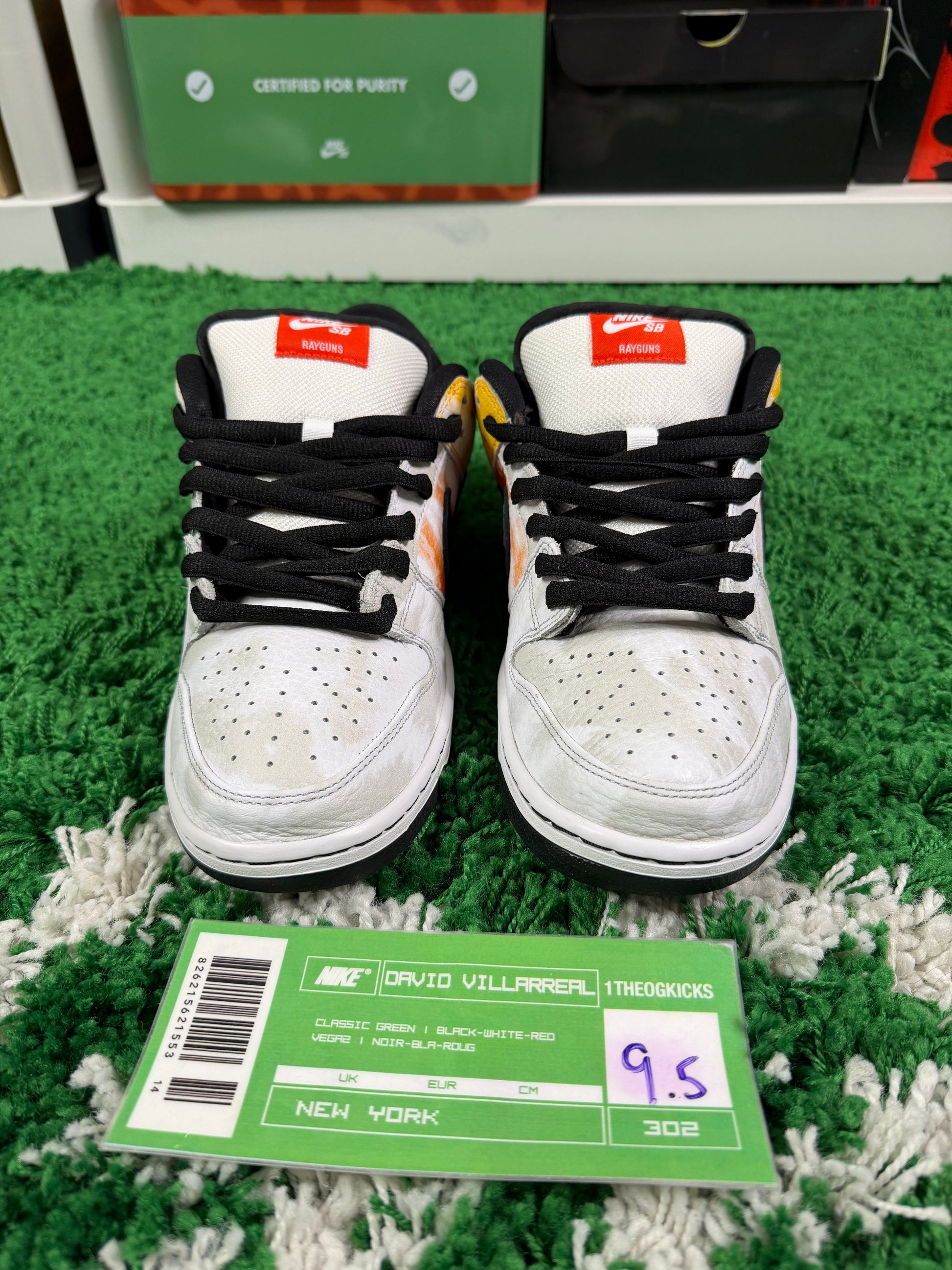 Nike Sb Tie Dye Ray Guns White - Size 9.5