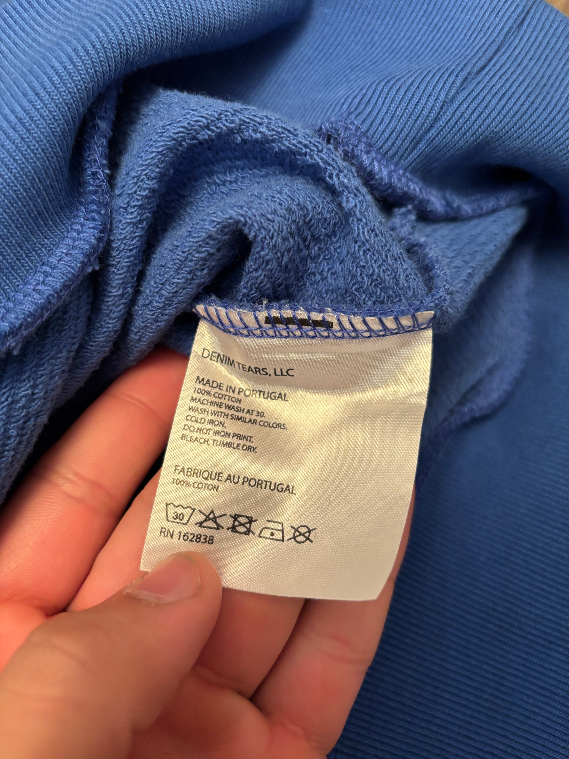 Denim Tears The Cotton Wreath Sweatshirt 'Royal Blue' - Size XXL