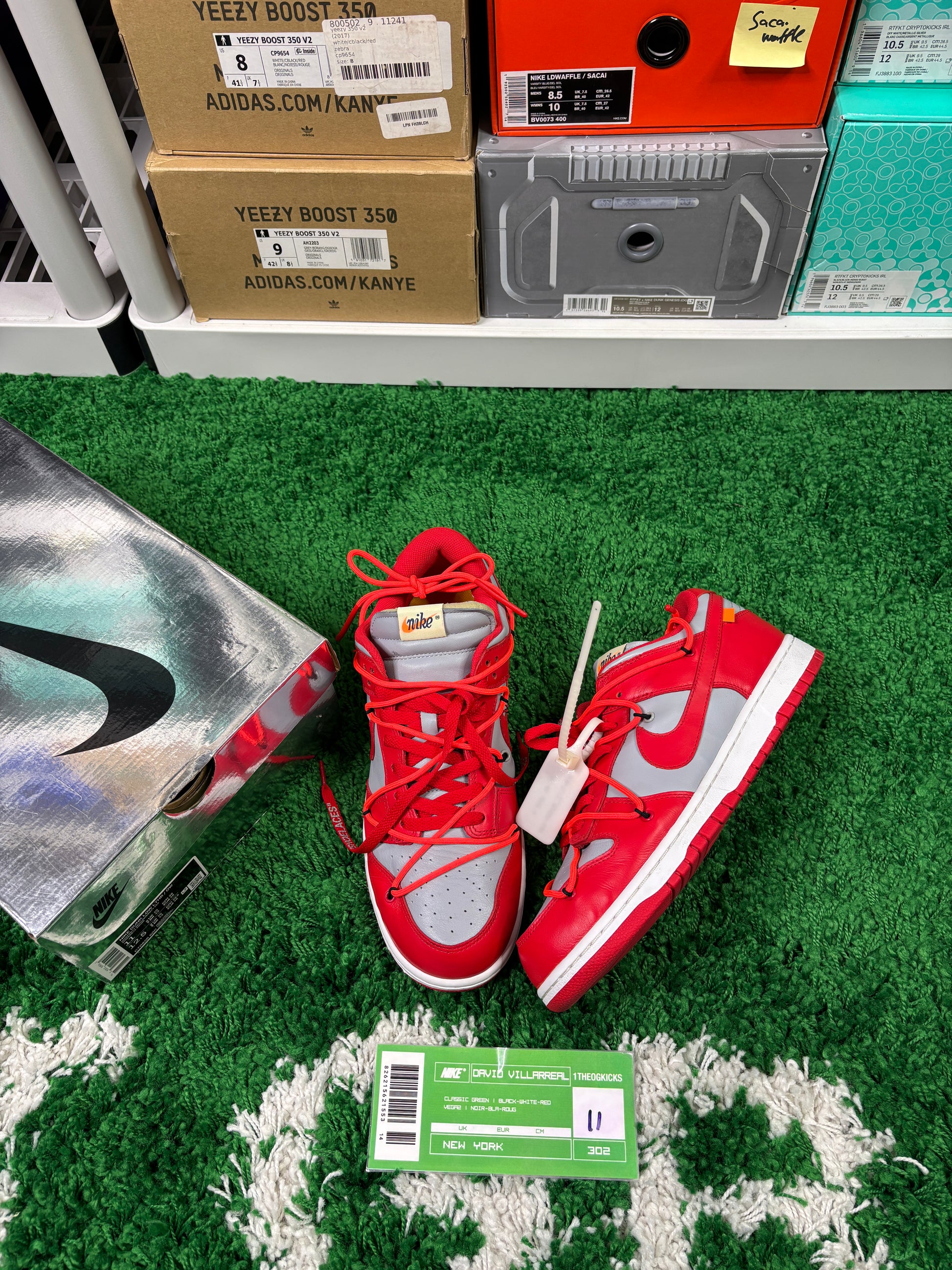 Nike Dunk Off-White University Red - Size 11