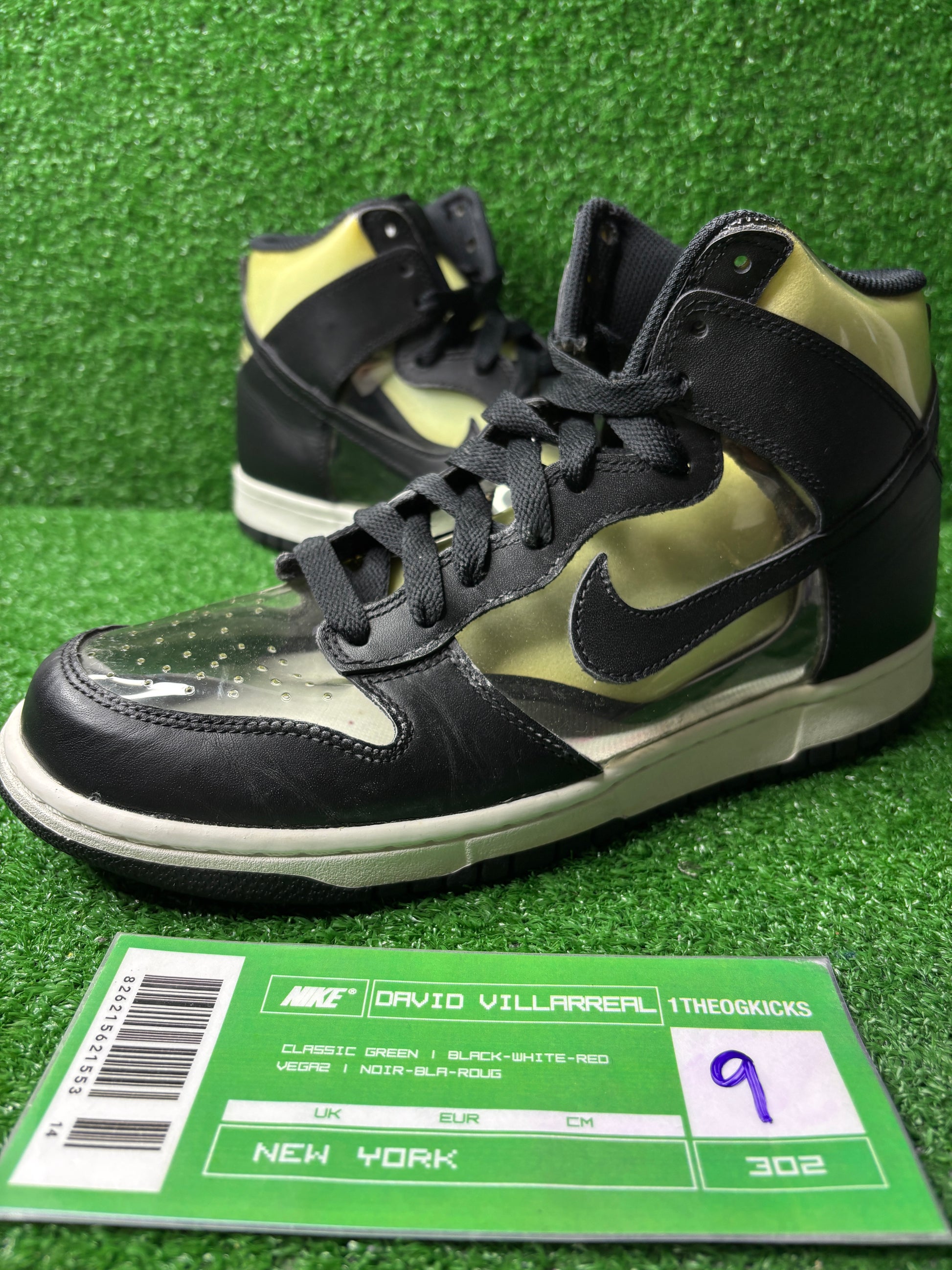 Nike Dunk High CDG Comme Des Garcons Clear - Size 9 (used)