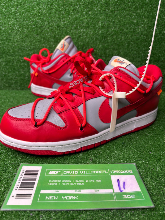 Nike Dunk Off-White University Red - Size 11